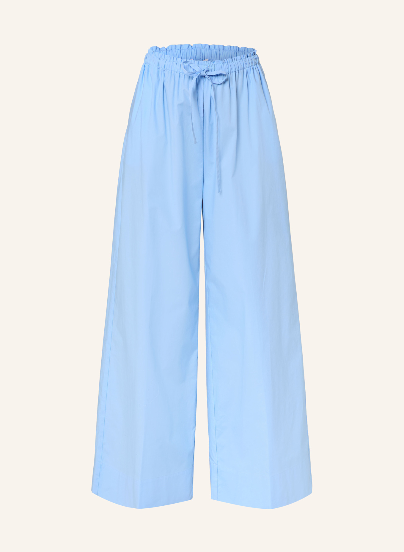 ROSSO35 Wide leg trousers: LIGHT BLUE