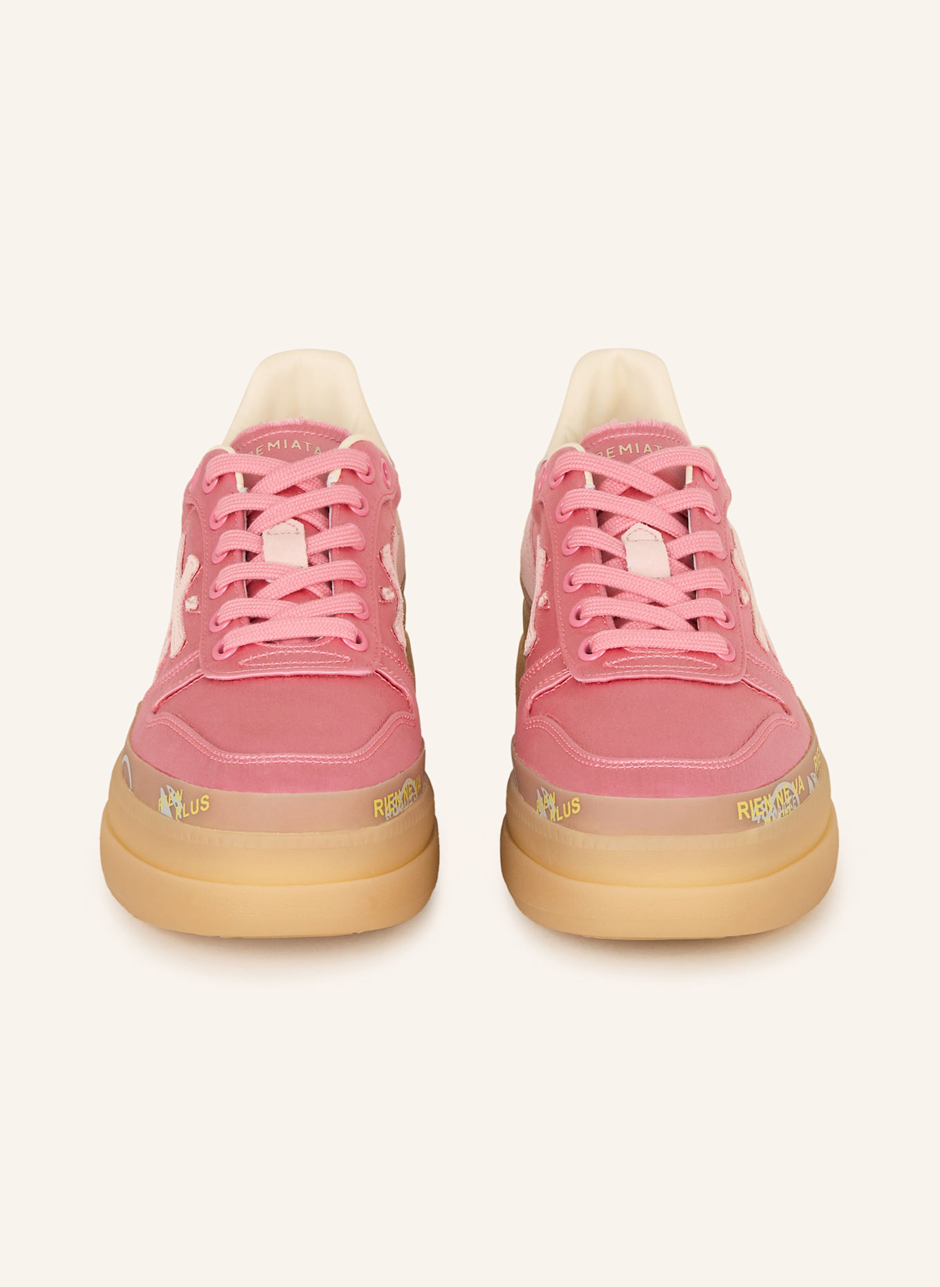 PREMIATA Sneakersy na platformie MICOL: MOCNORÓŻOWY