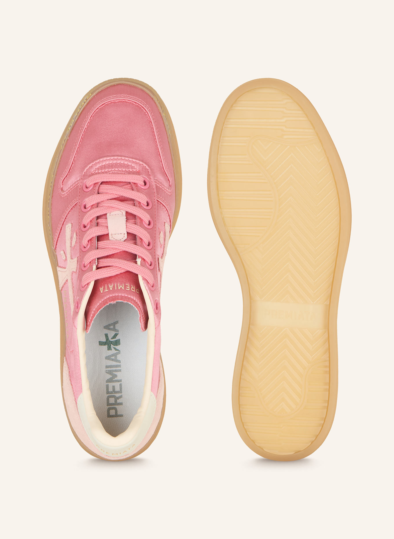 PREMIATA Sneakersy na platformie MICOL: MOCNORÓŻOWY