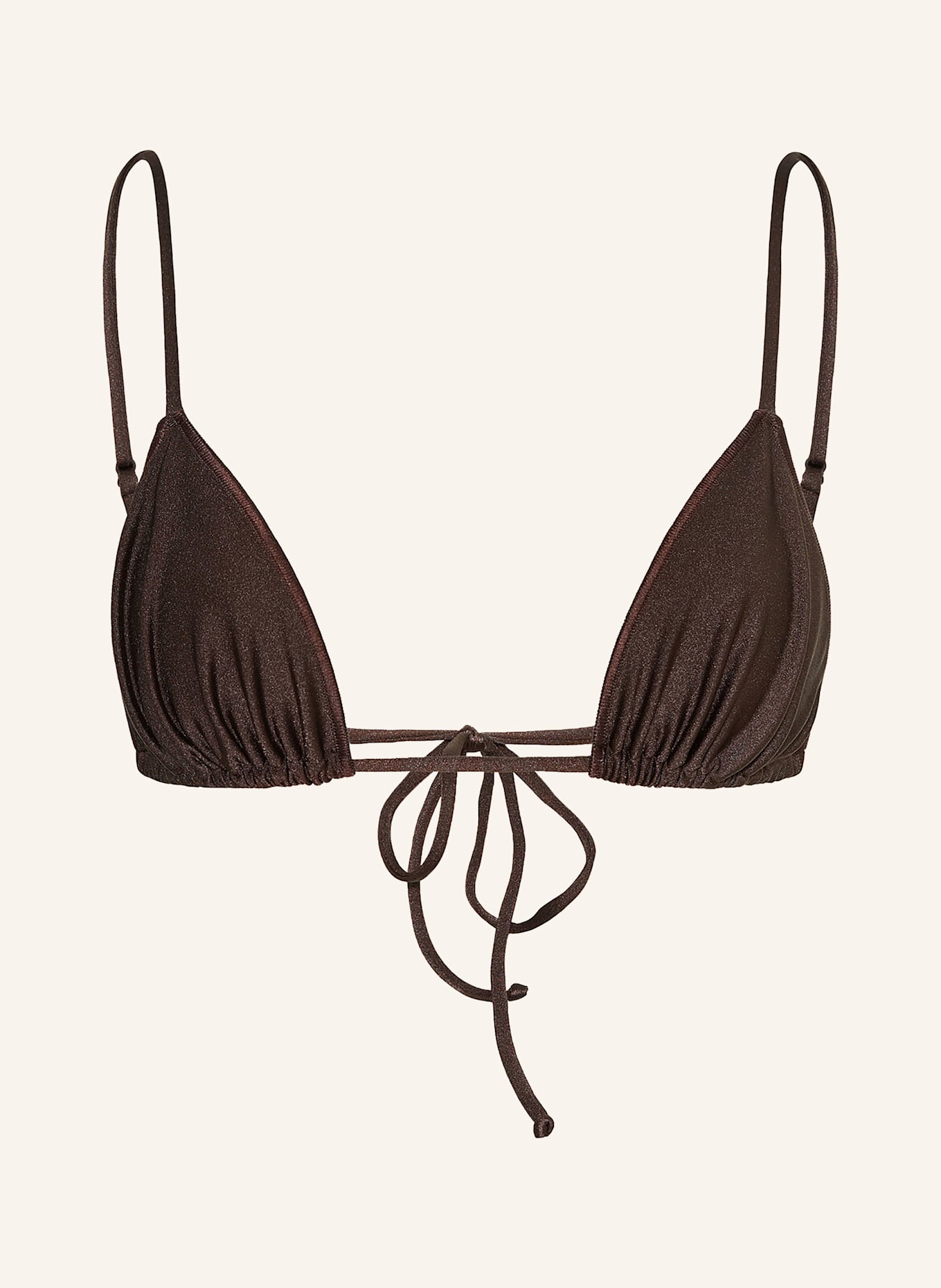 BILALI The Label Triangel-Bikini-Top MAJA: DUNKELBRAUN