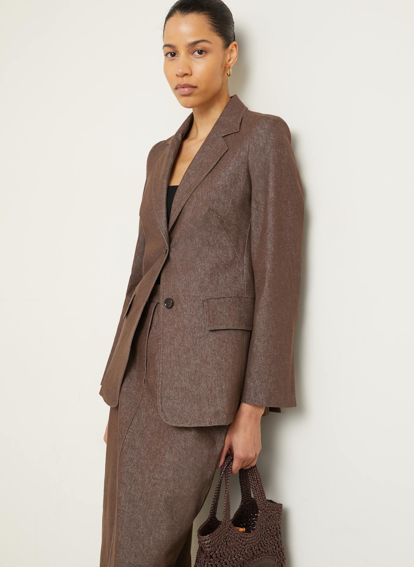 Max Mara Blazer AGGUATI: BRAUN