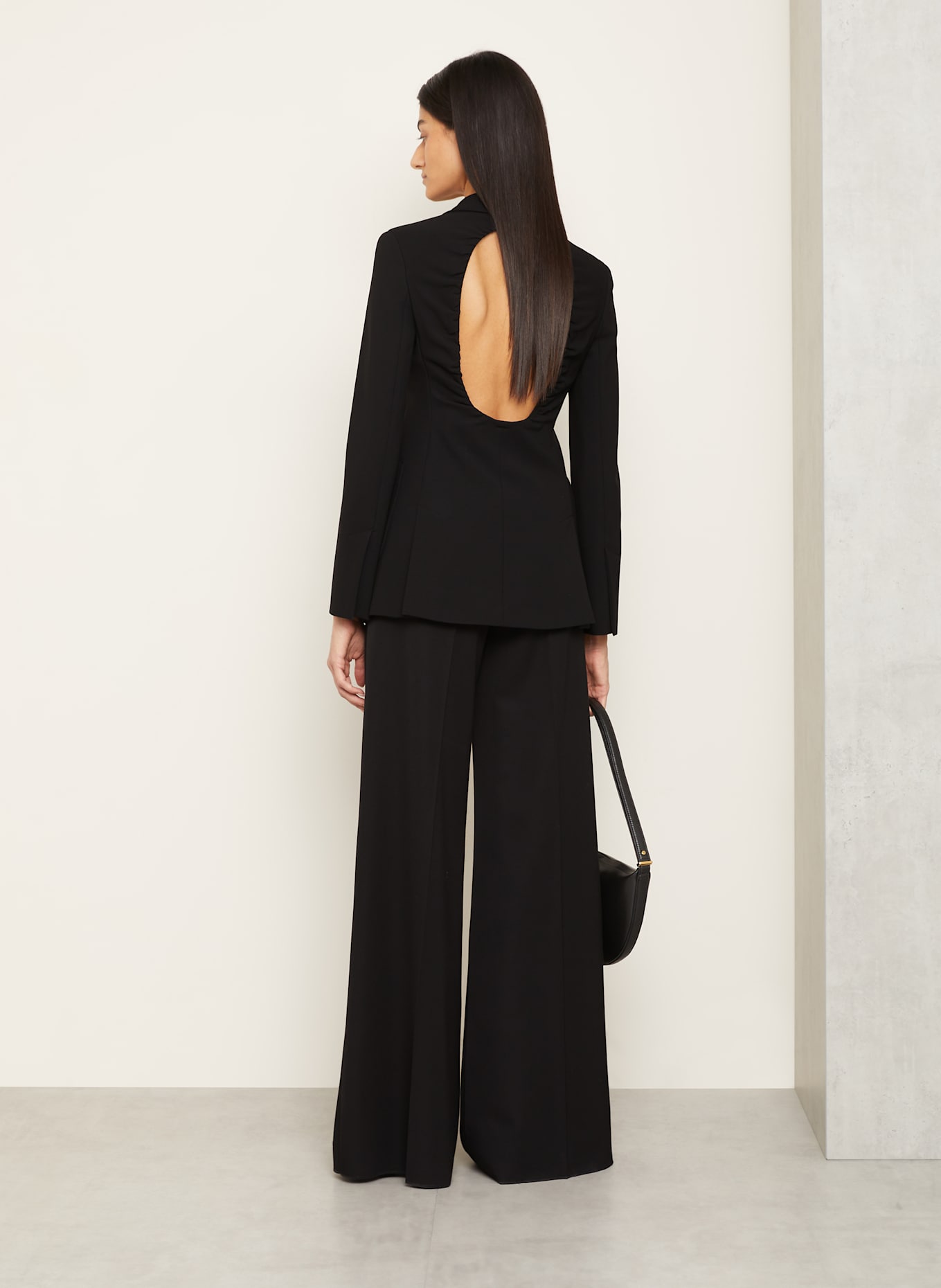 Max Mara ANAGNI blazer with cut-outs in black