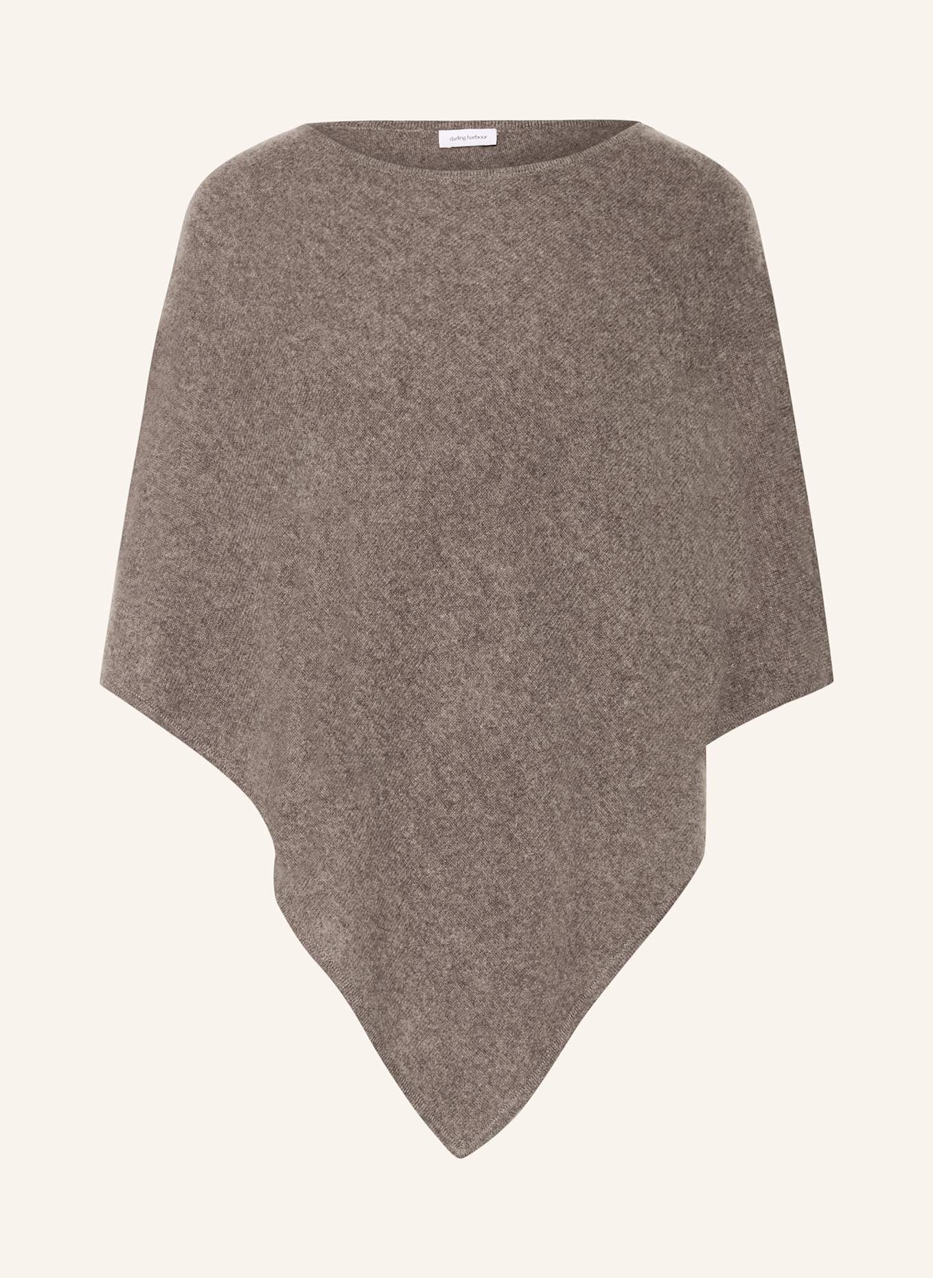 darling harbour Poncho aus Cashmere: DUNKELGRAU
