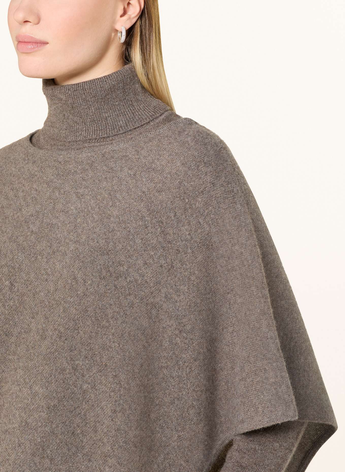 darling harbour Poncho aus Cashmere: DUNKELGRAU