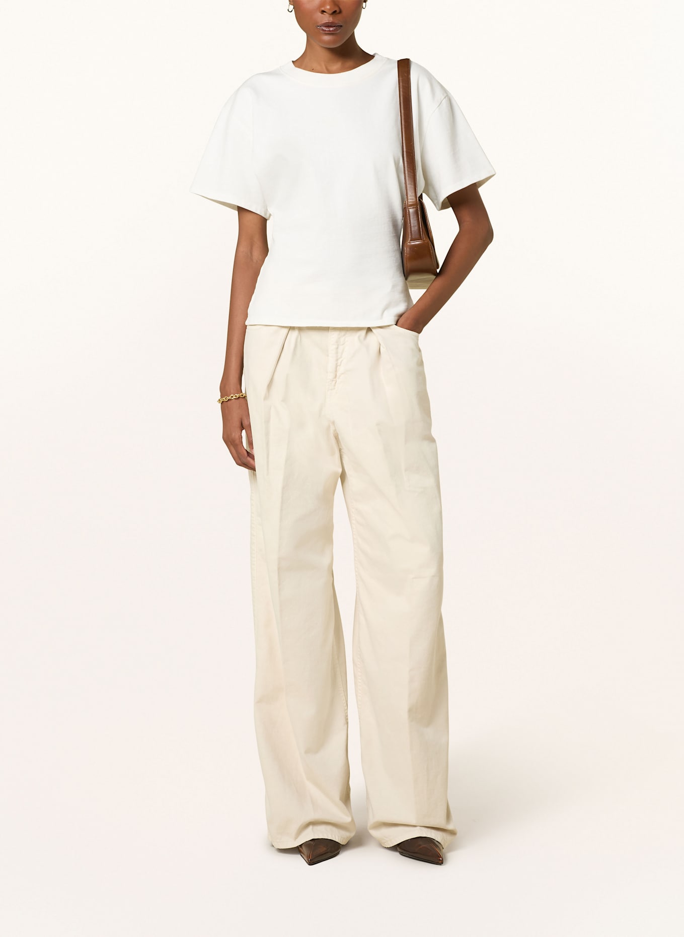 HAIKURE Wide Leg Jeans CANDY: CREME