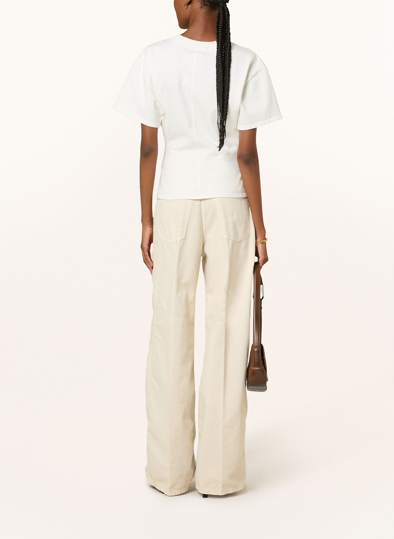HAIKURE Wide Leg Jeans CANDY: CREME