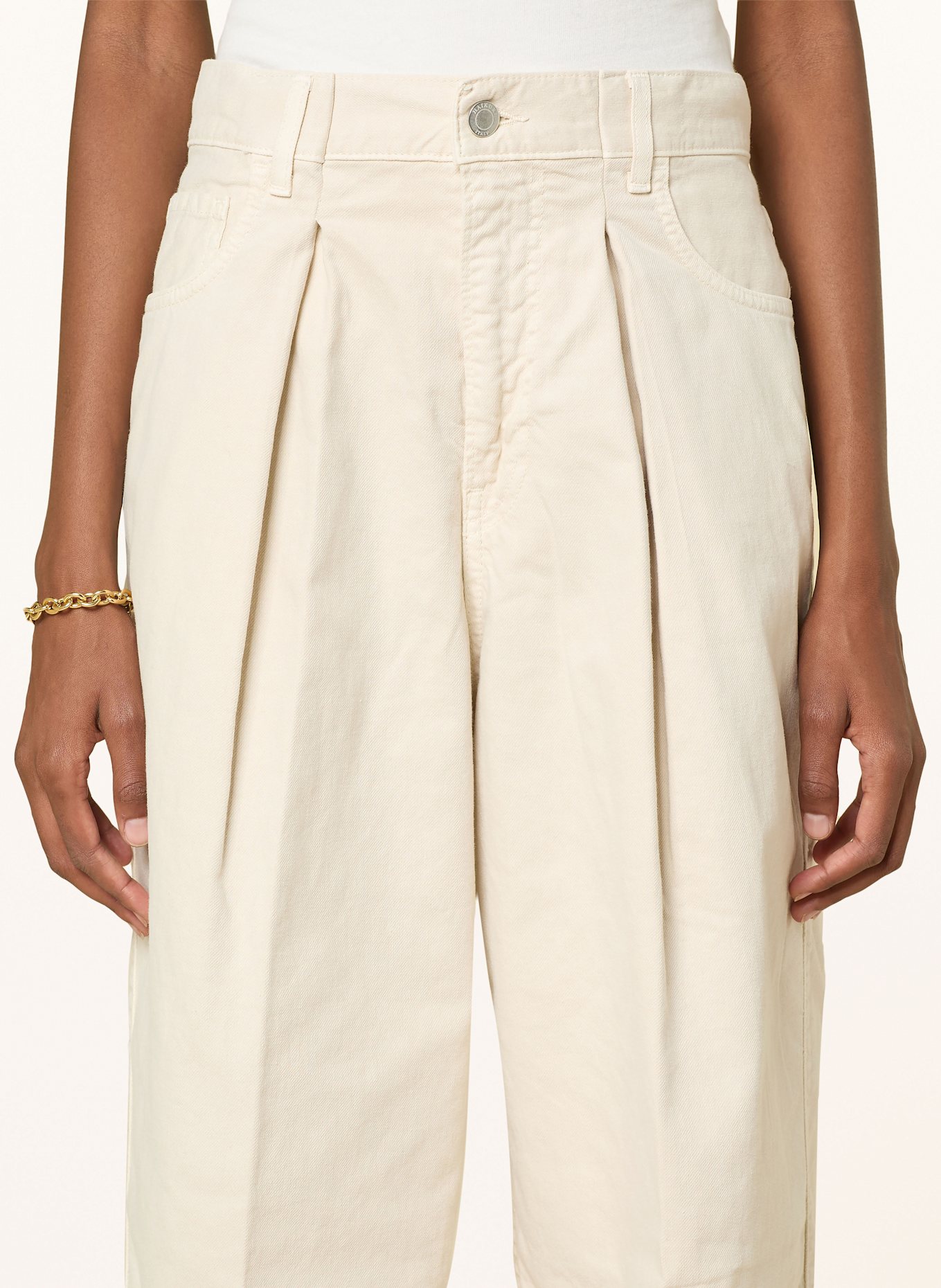 HAIKURE Wide Leg Jeans CANDY: CREME