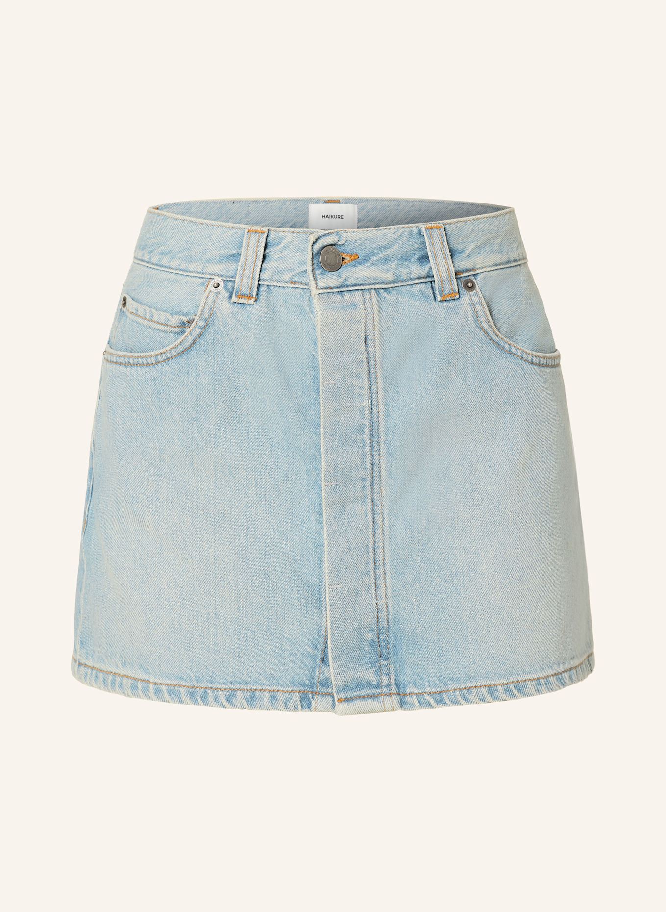 HAIKURE MAUDIE denim skirt: L0878 EMERALD BLUE