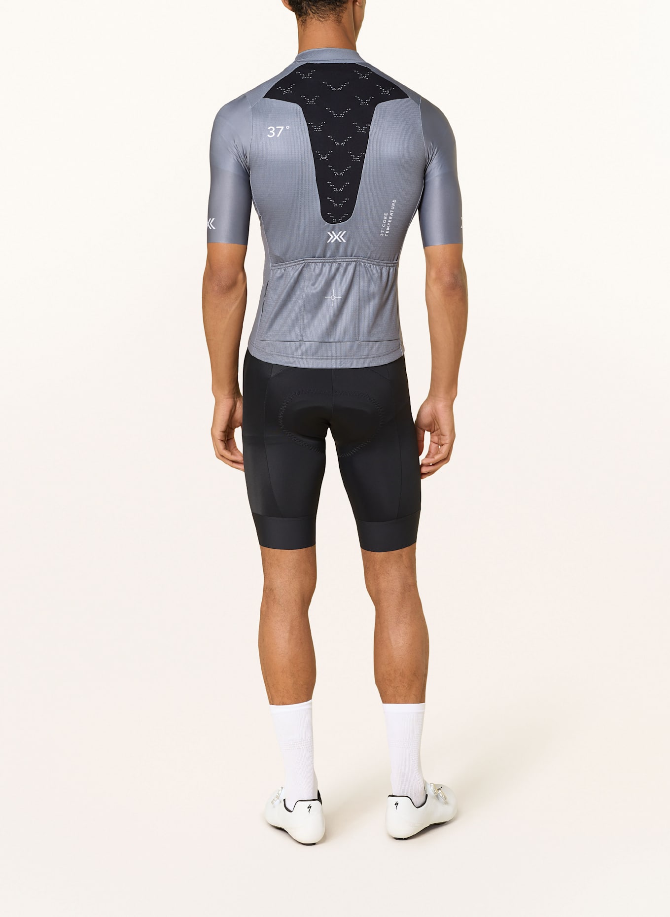 X-BIONIC Koszulka rowerowa COREFUSION RIDE JERSEY: CZIEMNOSZARY