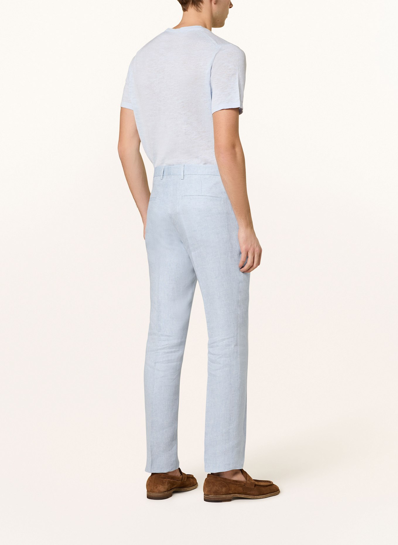 SAND COPENHAGEN Anzughose CRAIG Slim Fit aus Leinen: 500 HELLBLAU