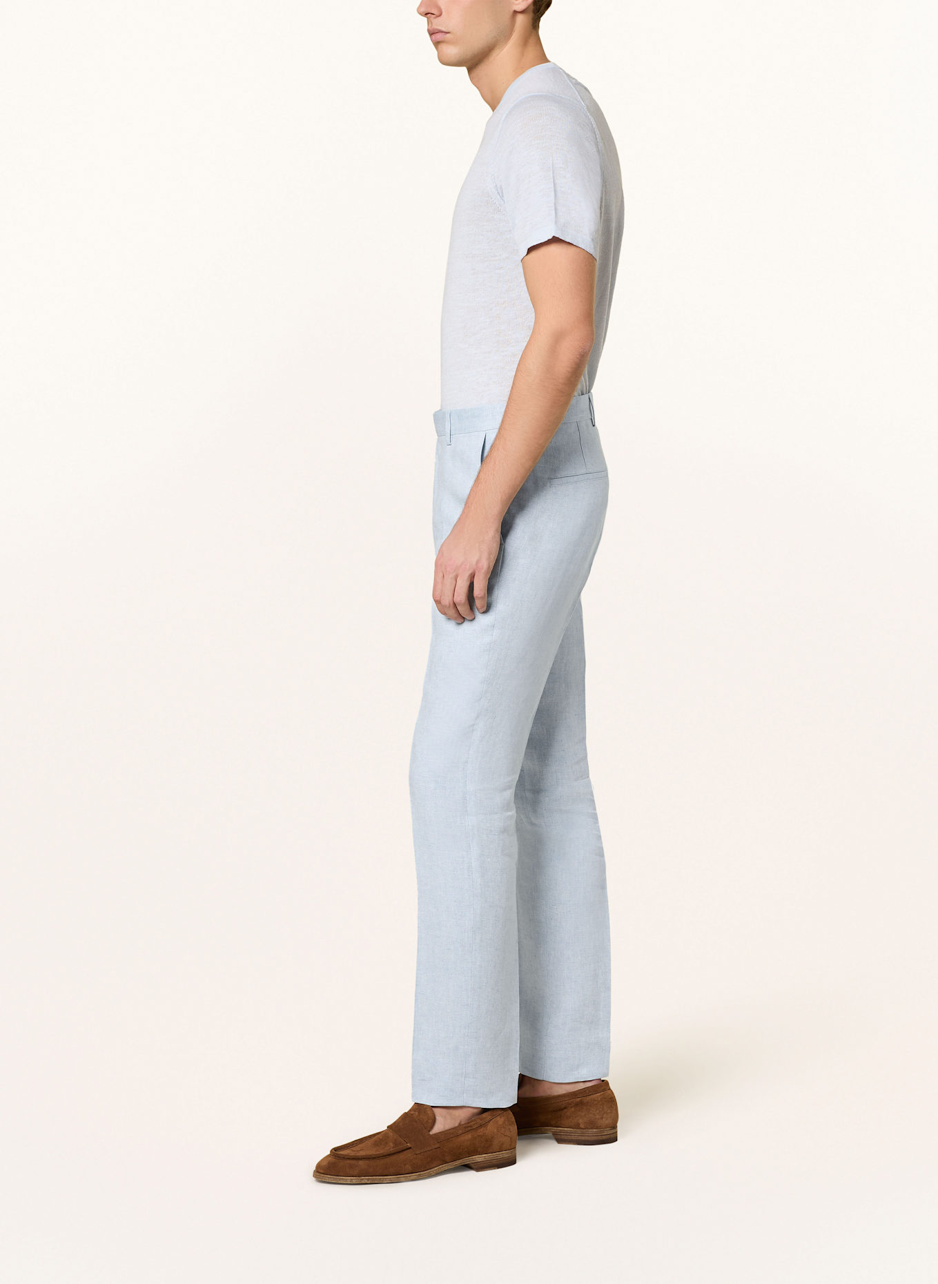 SAND COPENHAGEN Anzughose CRAIG Slim Fit aus Leinen: 500 HELLBLAU