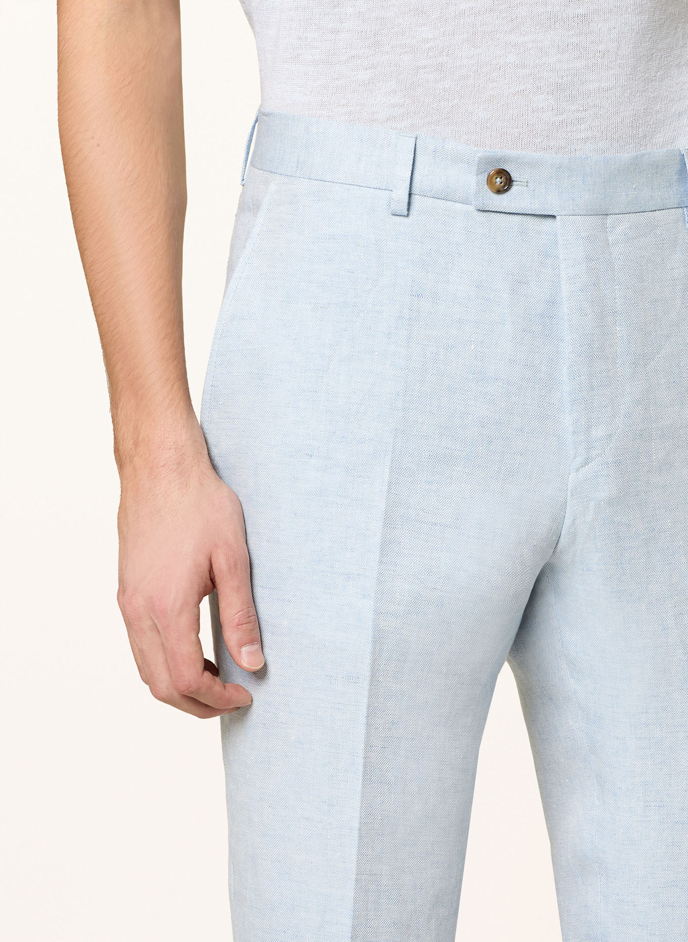 SAND COPENHAGEN Anzughose CRAIG Slim Fit aus Leinen: 500 HELLBLAU