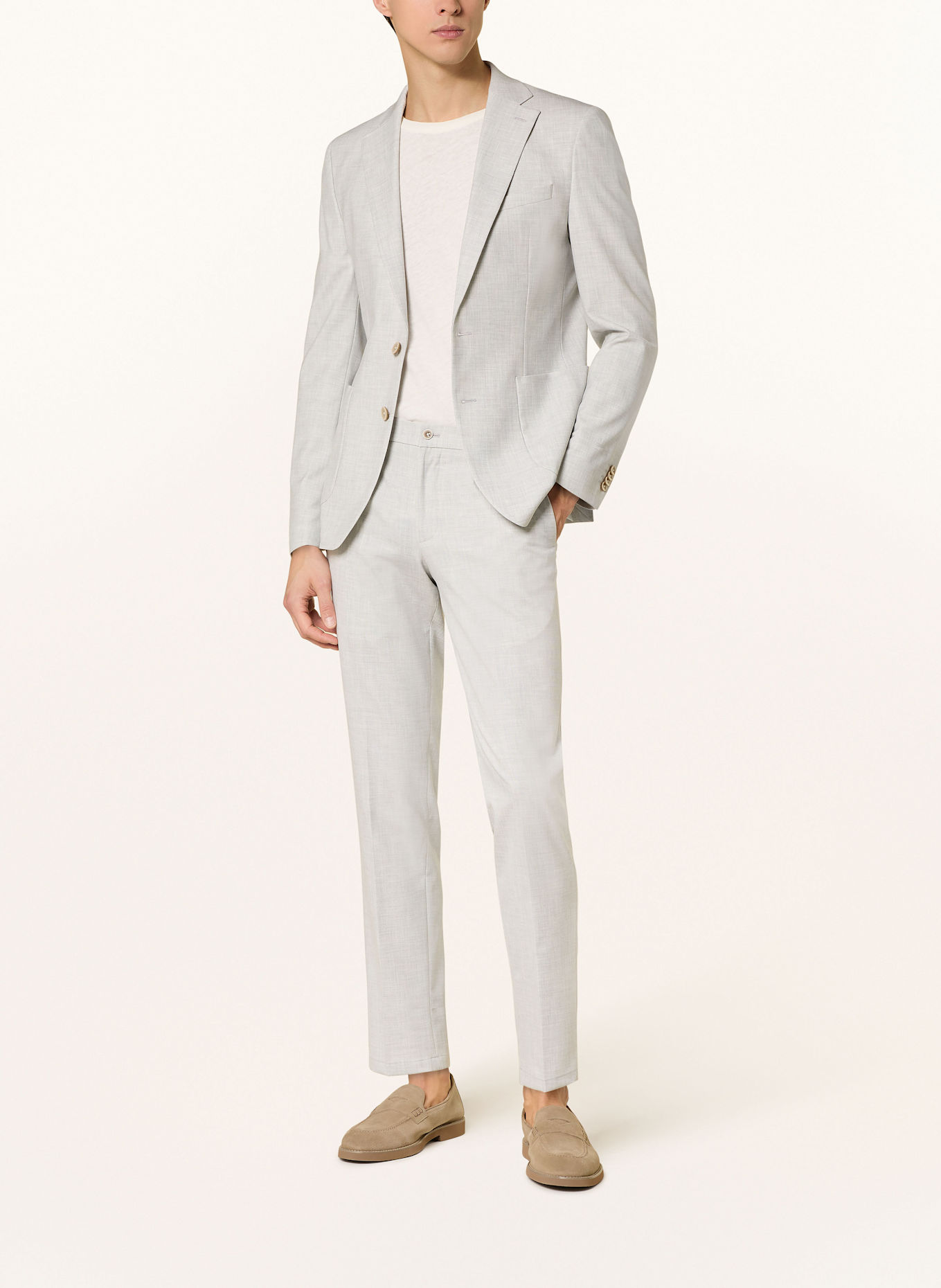 PAUL Anzughose Slim Fit: 980 Kitt