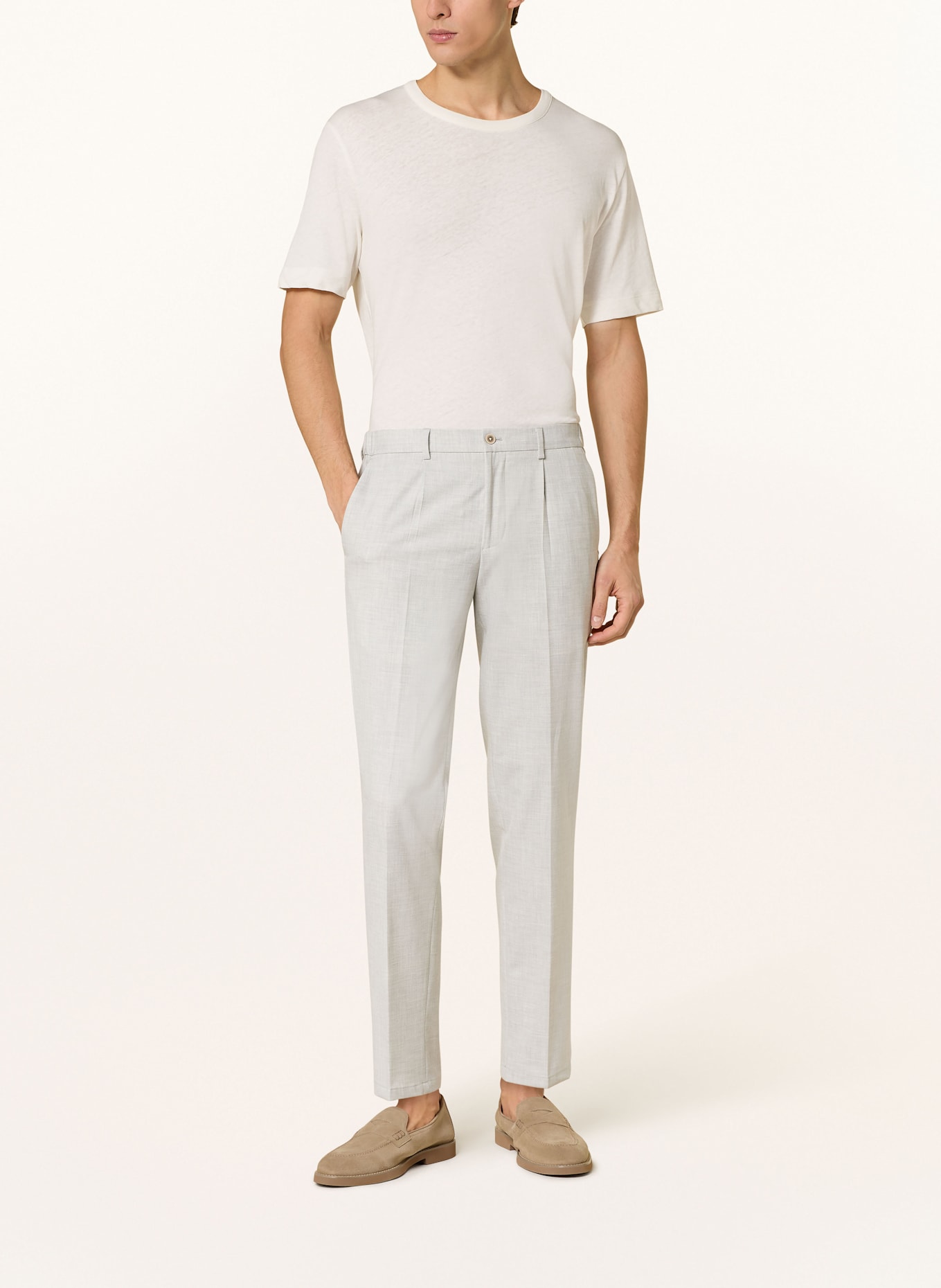 PAUL Anzughose Slim Fit: 980 Kitt