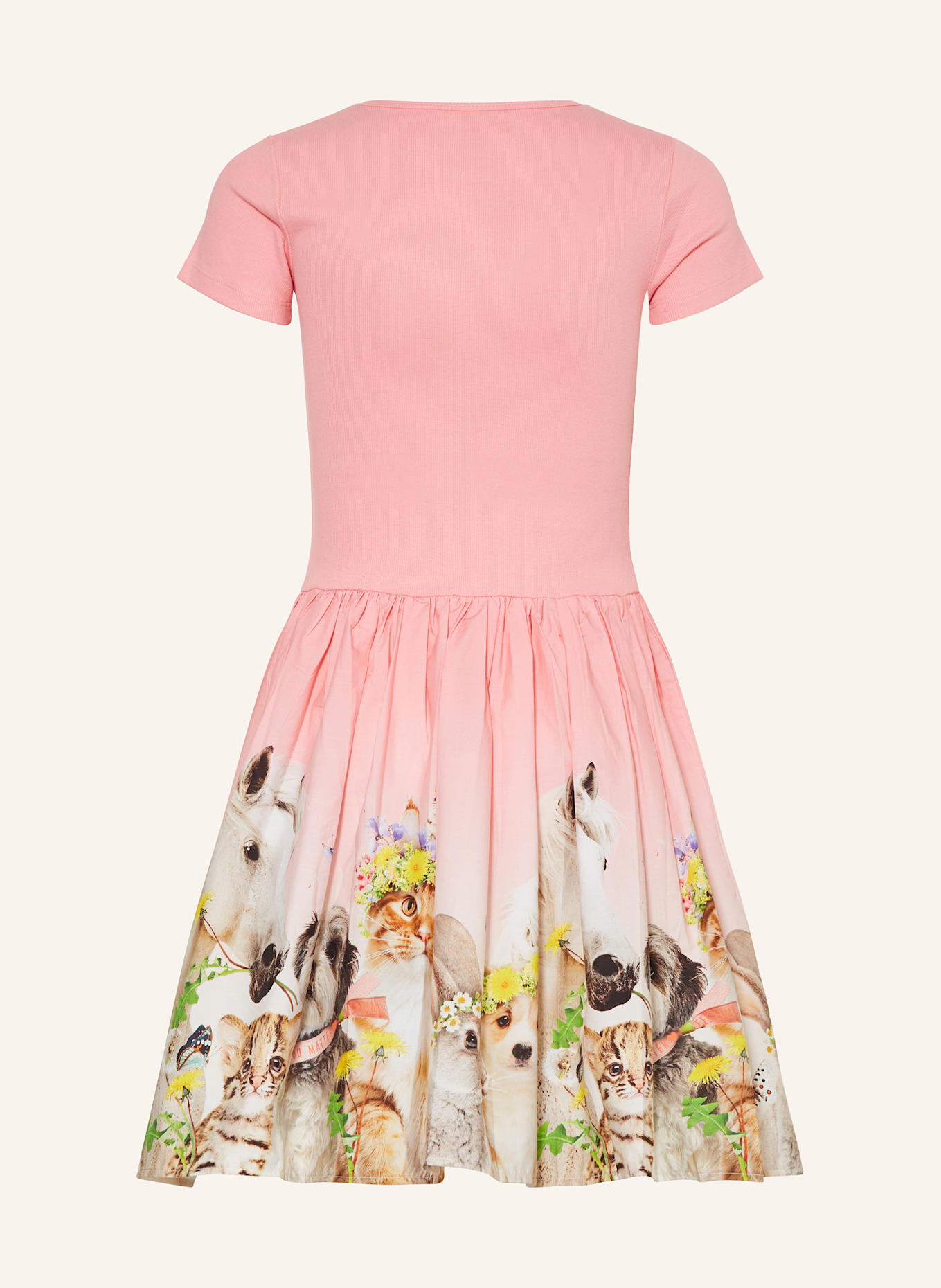 molo Kleid CISSA im Materialmix: PINK