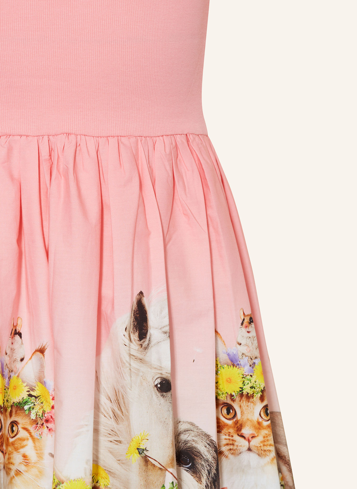 molo Kleid CISSA im Materialmix: PINK