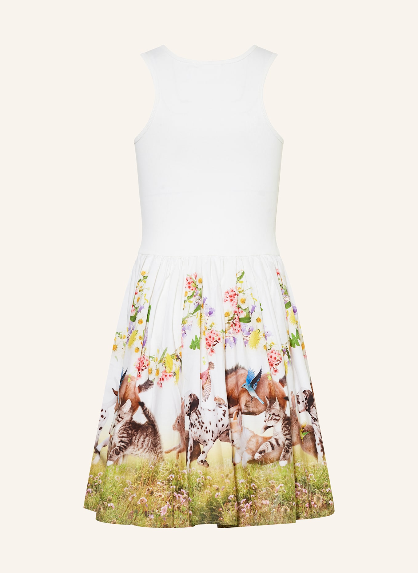 molo Kleid CASSANDRA im Materialmix: WEISS