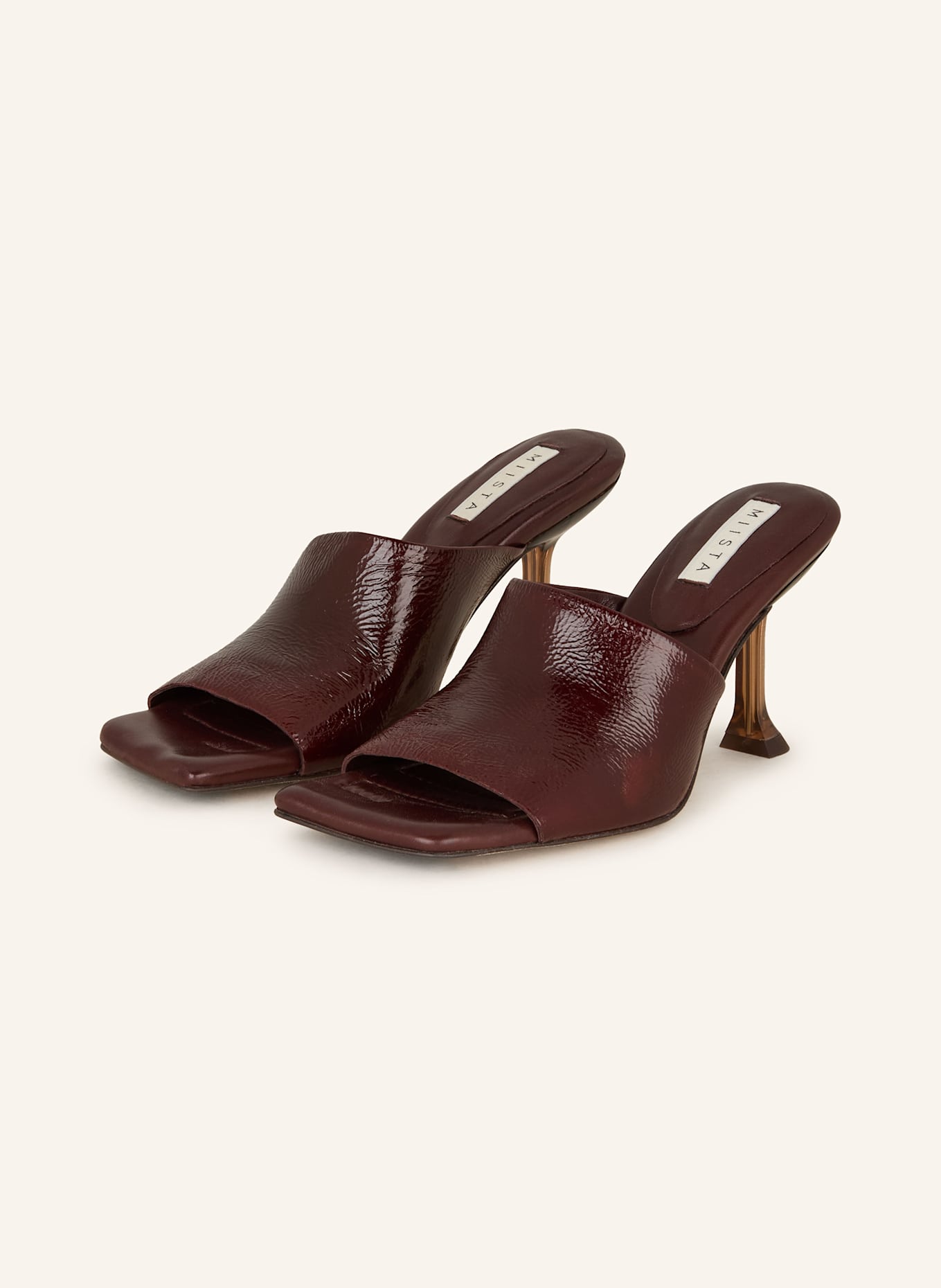 MIISTA Mules MIRI: DUNKELROT