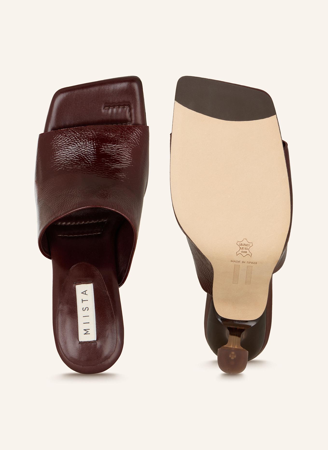 MIISTA Mules MIRI: DUNKELROT