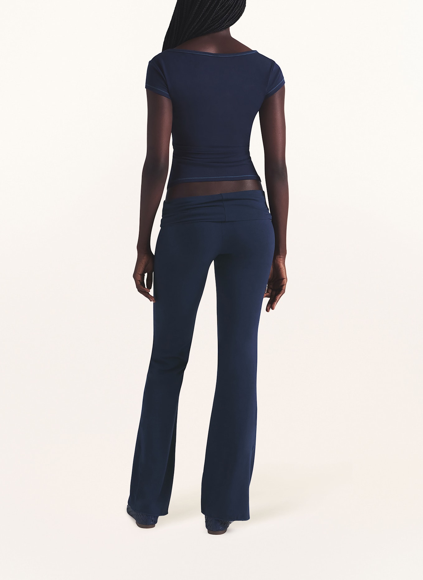 SKIMS Loungebroek COTTON JERSEY: DONKERBLAUW