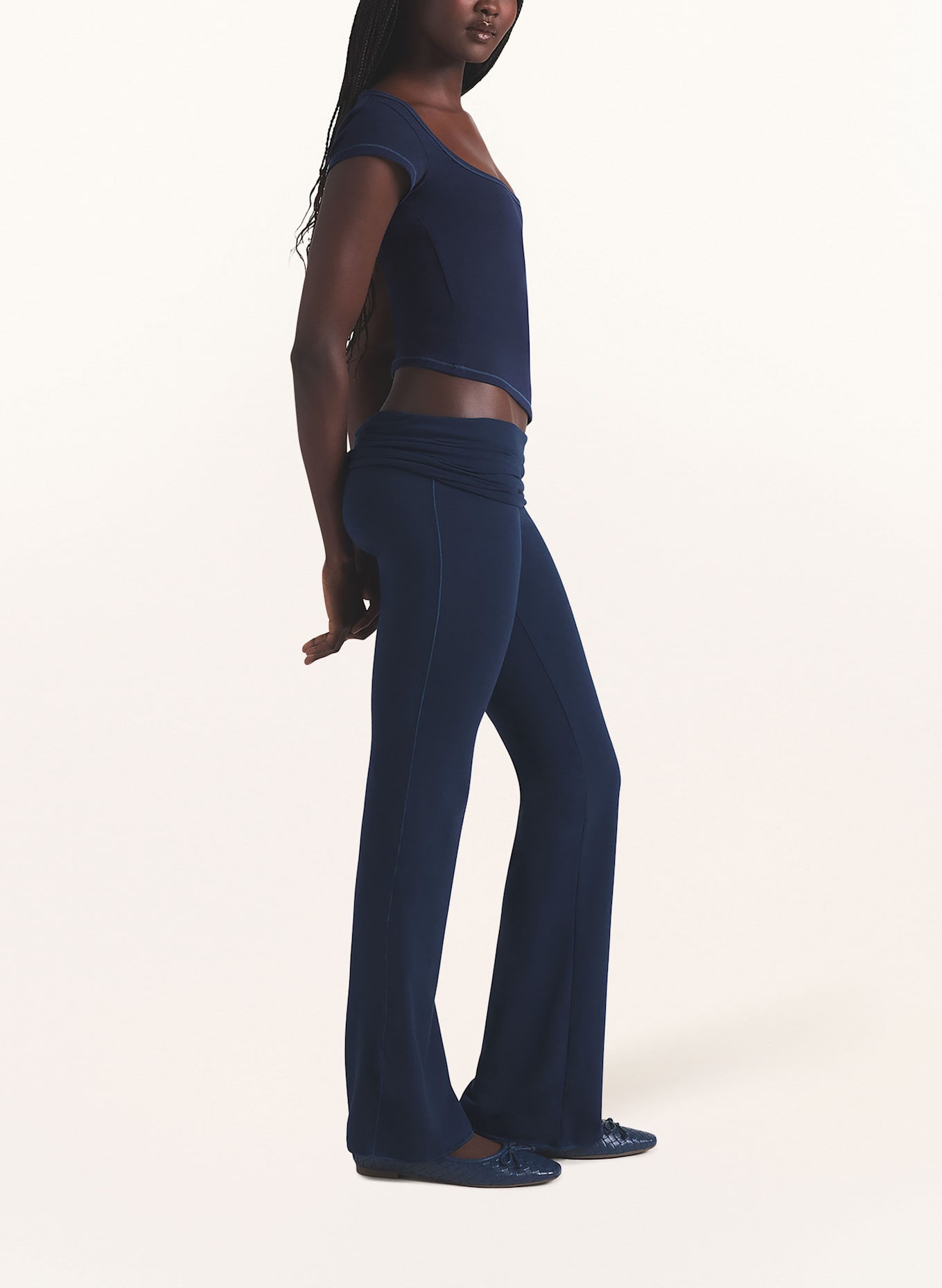 SKIMS Loungebroek COTTON JERSEY: DONKERBLAUW