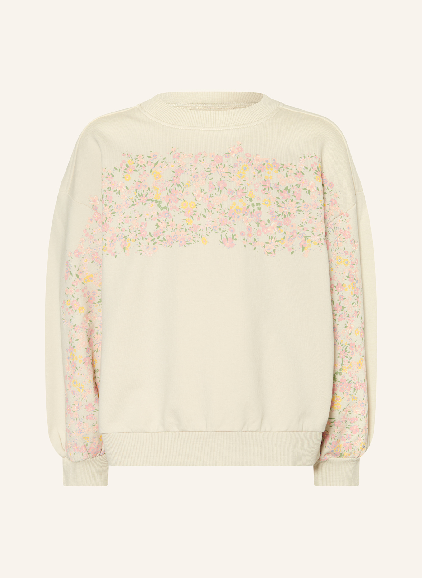 WHEAT Sweatshirt ELIZA: ECRU/ ROSA/ GELB