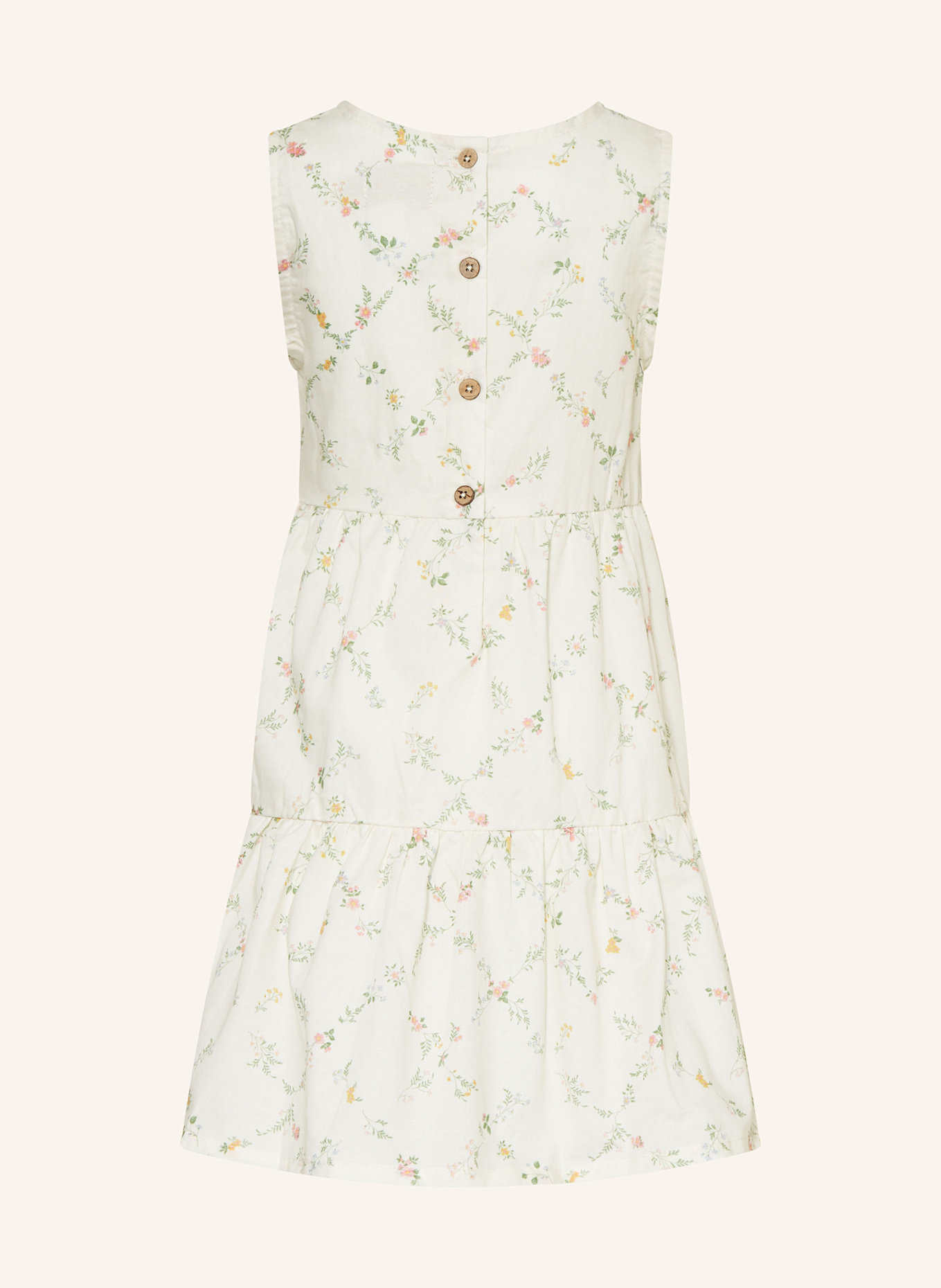 WHEAT Kleid: ECRU/ GRÜN/ ROSA