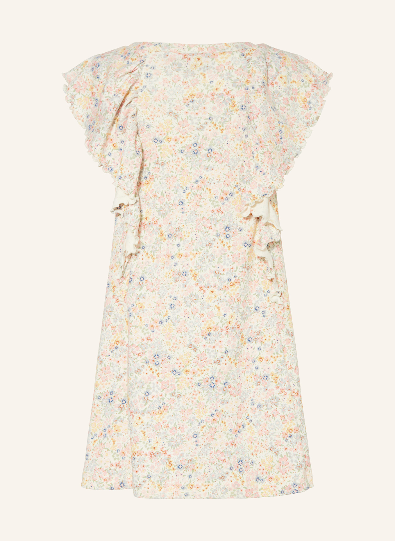 WHEAT Jerseykleid: WEISS/ GRAU