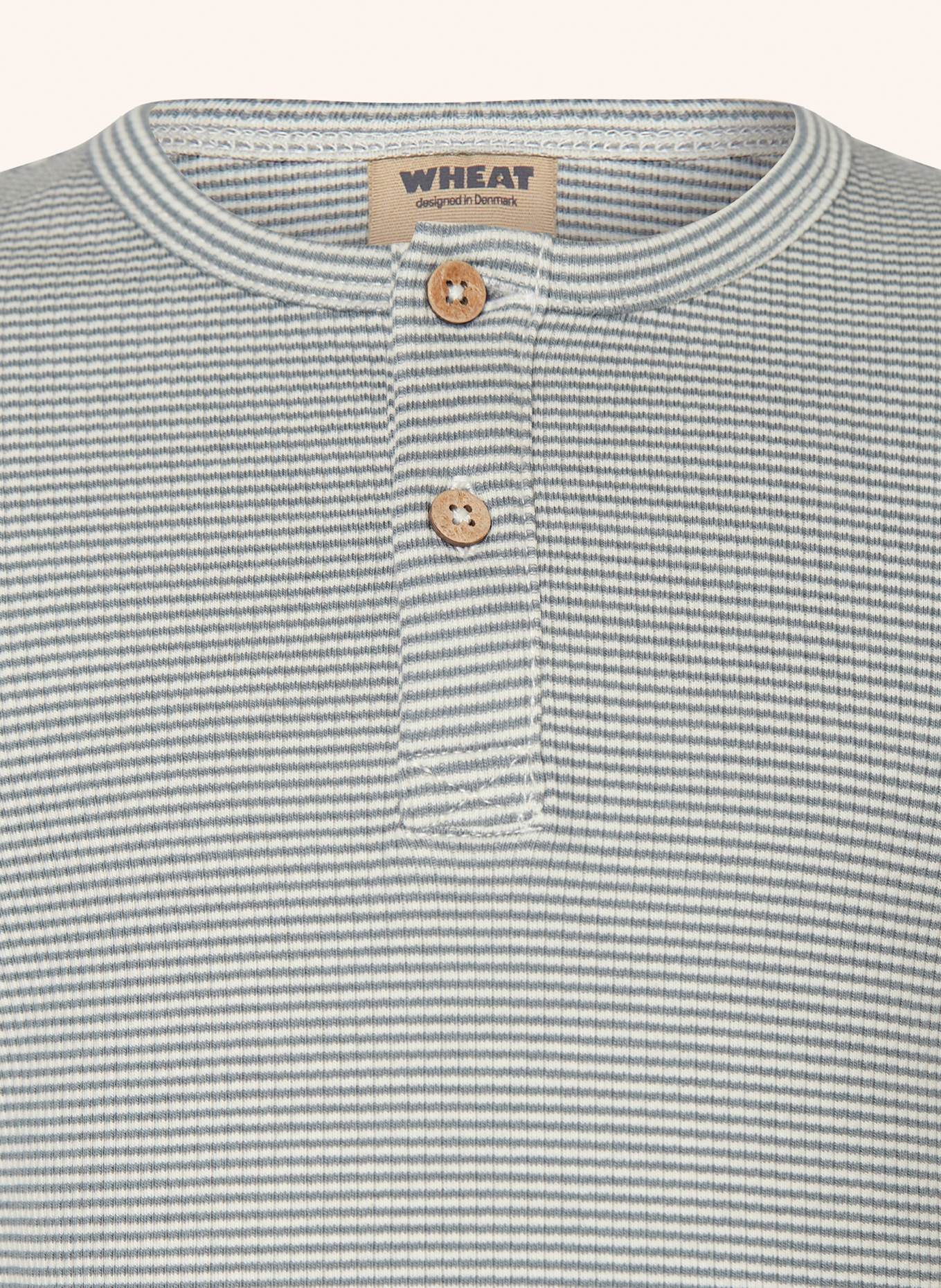 WHEAT T-Shirt LUMI: HELLGRÜN/ WEISS