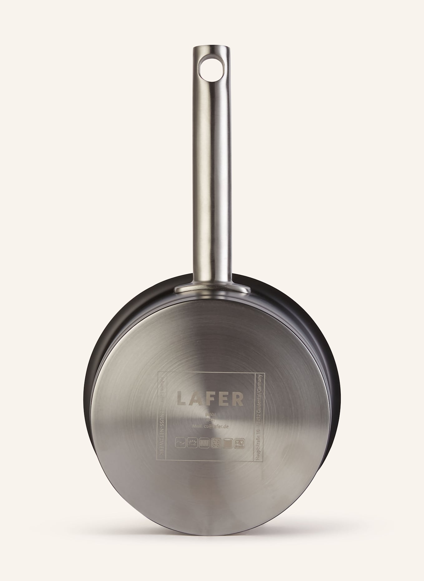 JOHANN LAFER EDITION 4dílná Sada nádobí: TMAVĚ ŠEDÁ / STŘÍBRNÁ