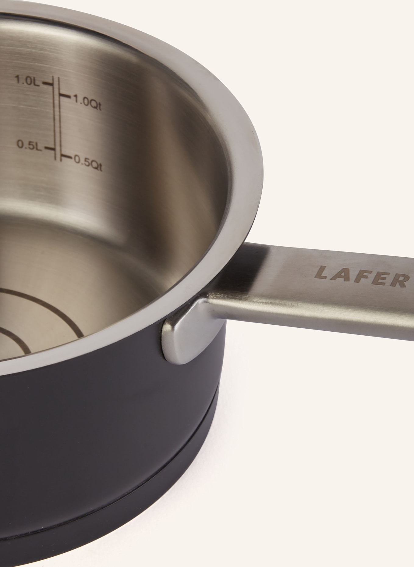 JOHANN LAFER EDITION 4dílná Sada nádobí: TMAVĚ ŠEDÁ / STŘÍBRNÁ