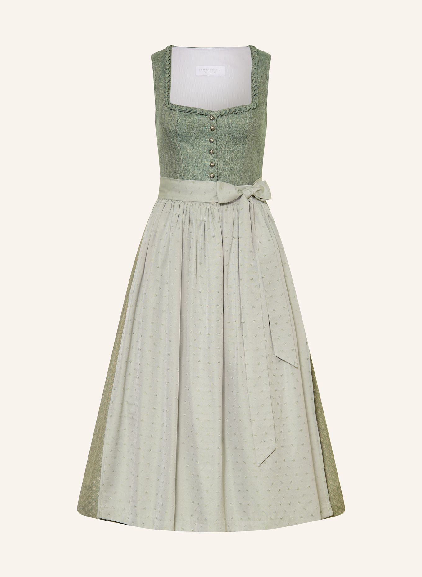 anno domini Leinendirndl VALERIE: GRÜN