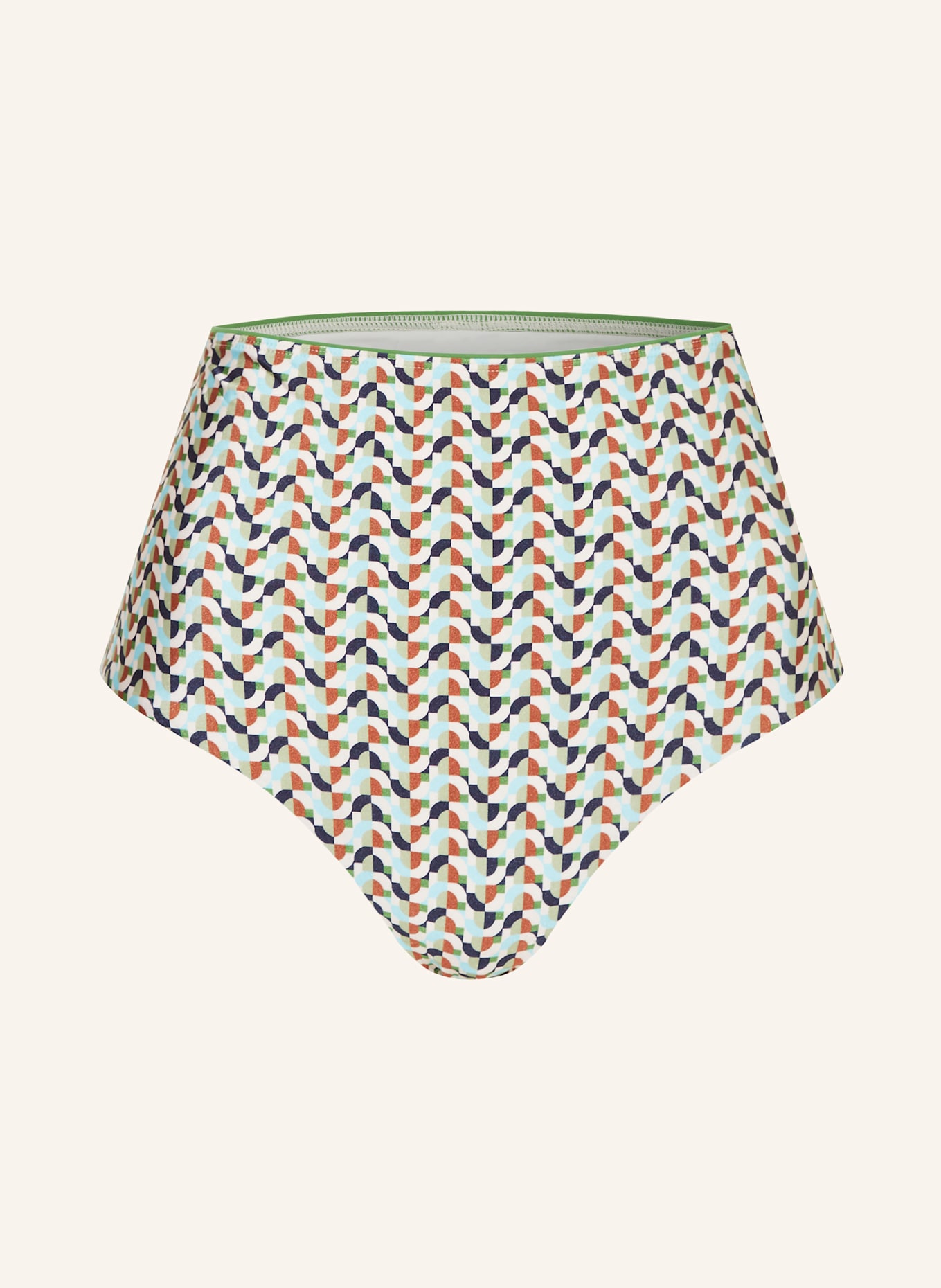 JETS Australia High-Waist-Bikini-Hose ACACIA: HELLGRÜN / TÜRKIS / DUNKELBLAU