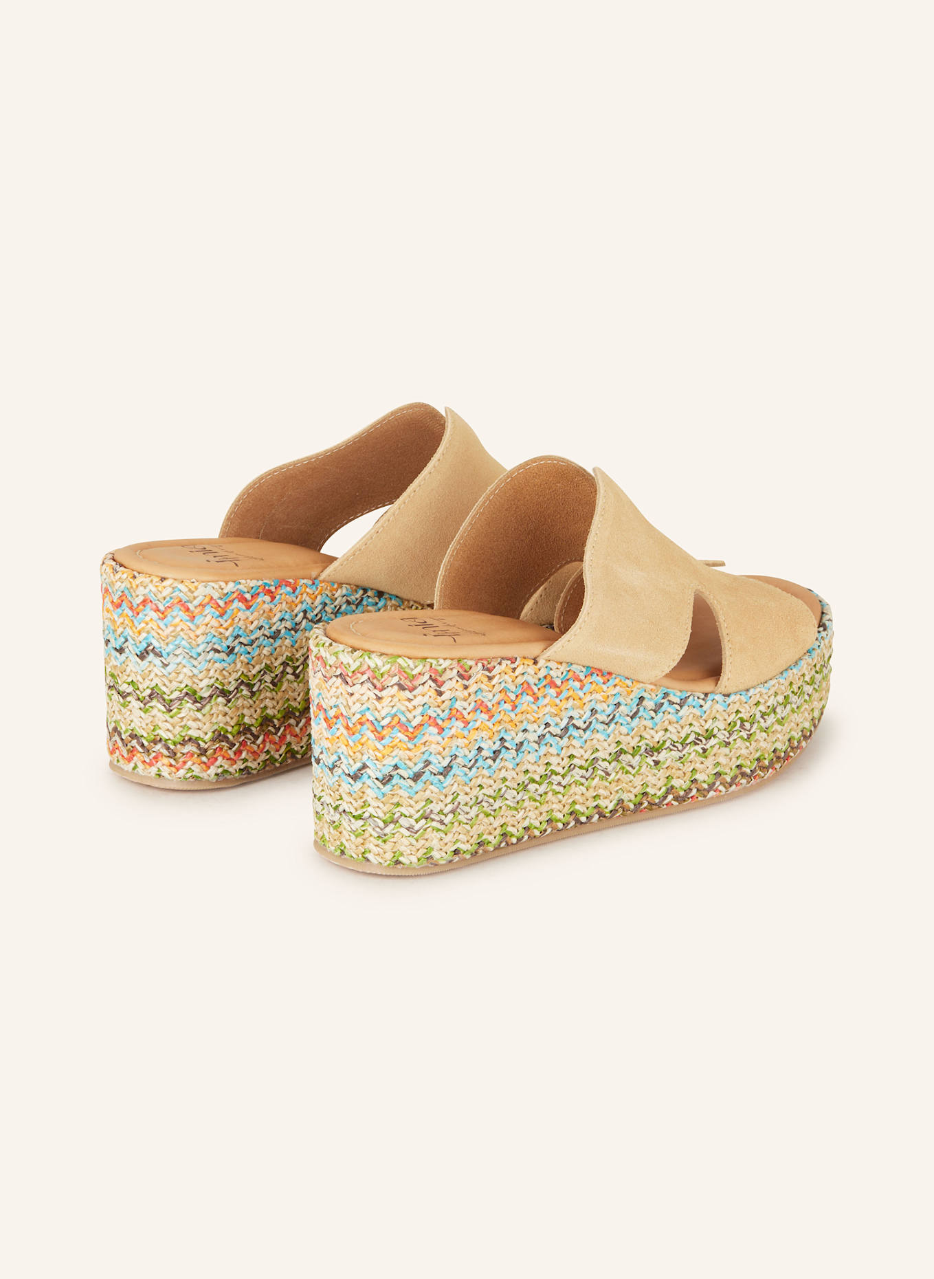 È MIA Plateau-Pantoletten: BEIGE