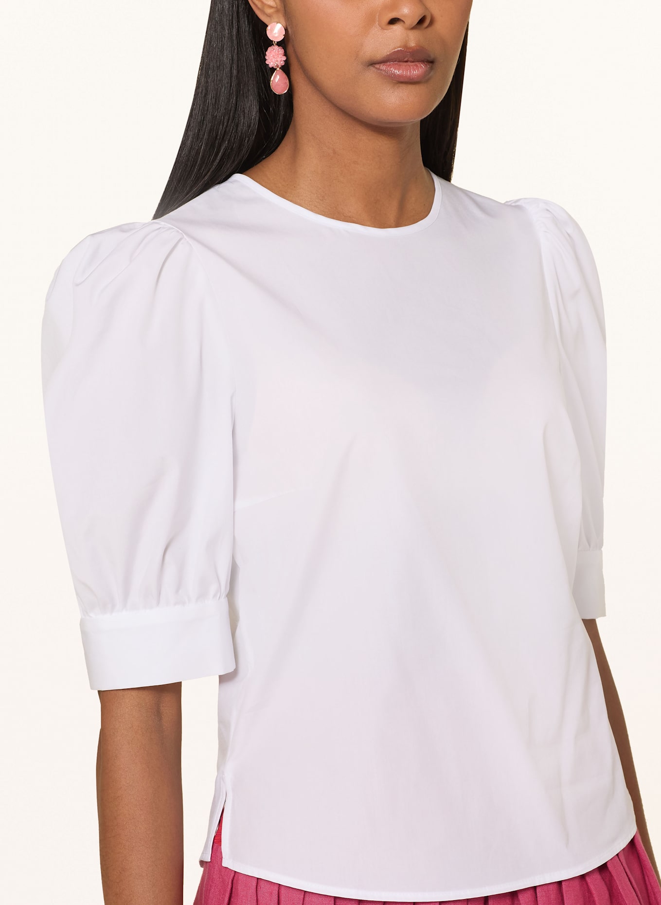 ROCKMACHERIN Traditional blouse TULA: WHITE