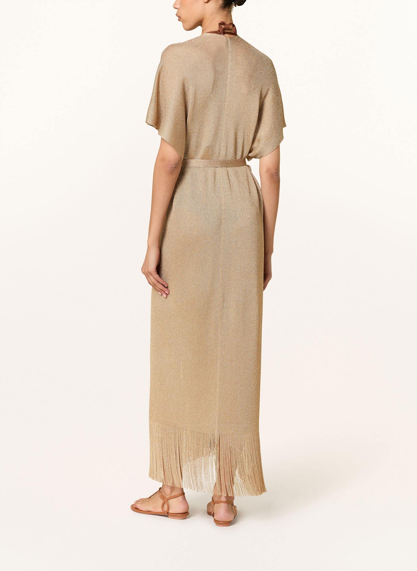 Max Mara BEACHWEAR ZARELIA beach dress with glitter thread