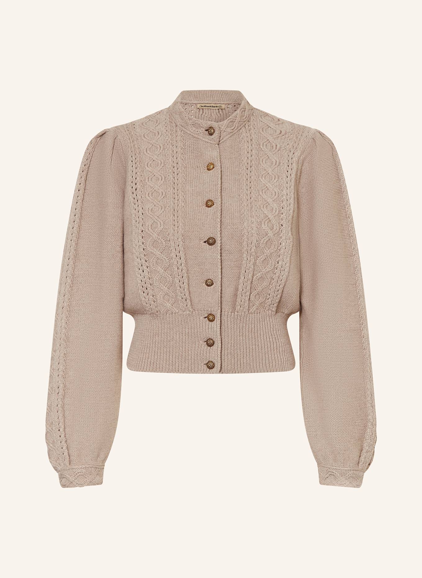 Gottseidank Strickjanker LEA aus Merinowolle: TAUPE