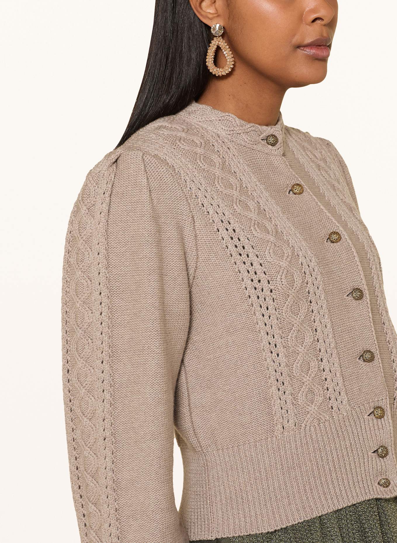 Gottseidank Strickjanker LEA aus Merinowolle: TAUPE