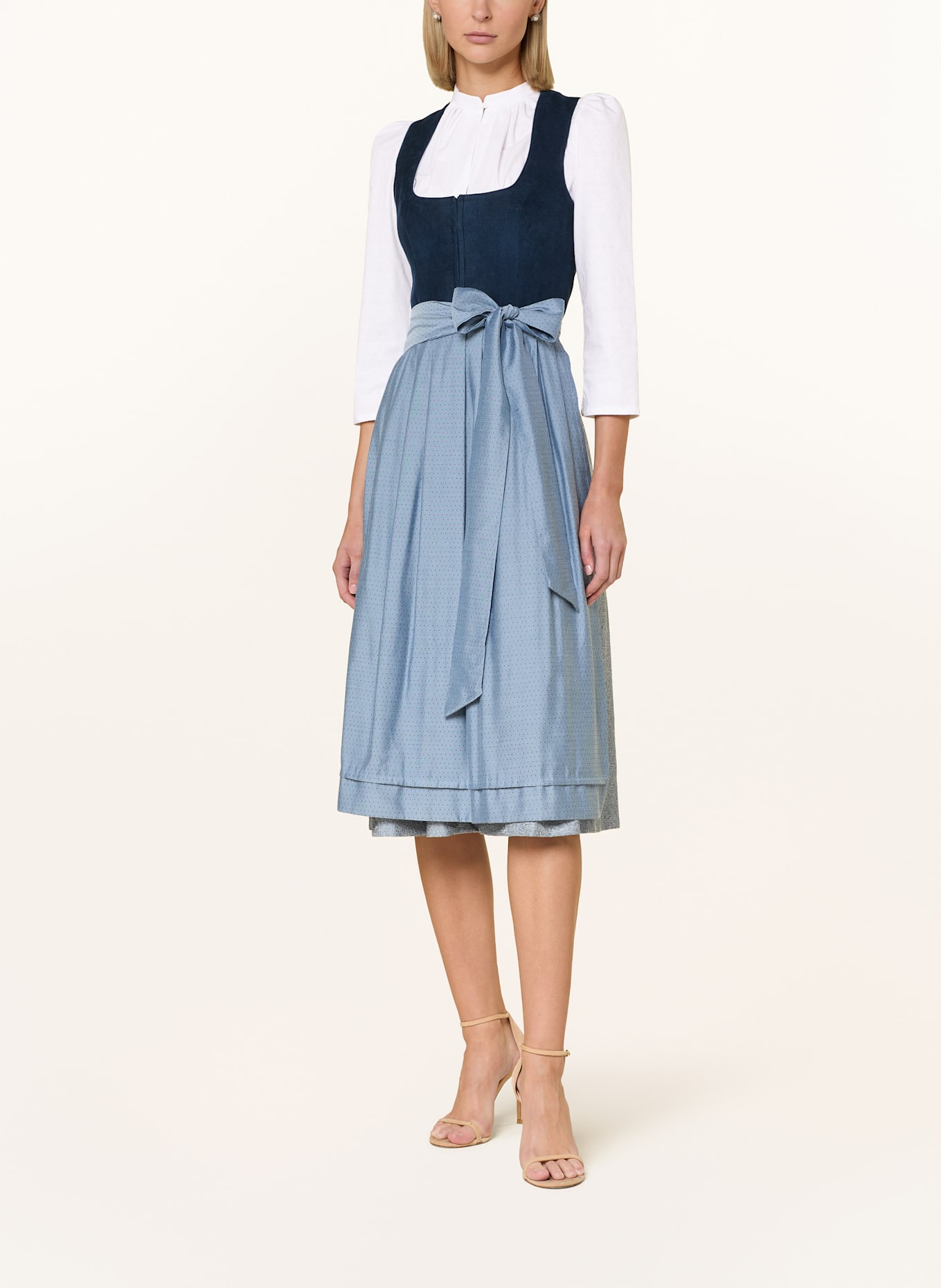 Gottseidank Dirndlbluse DONE mit 3/4-Arm: WEISS