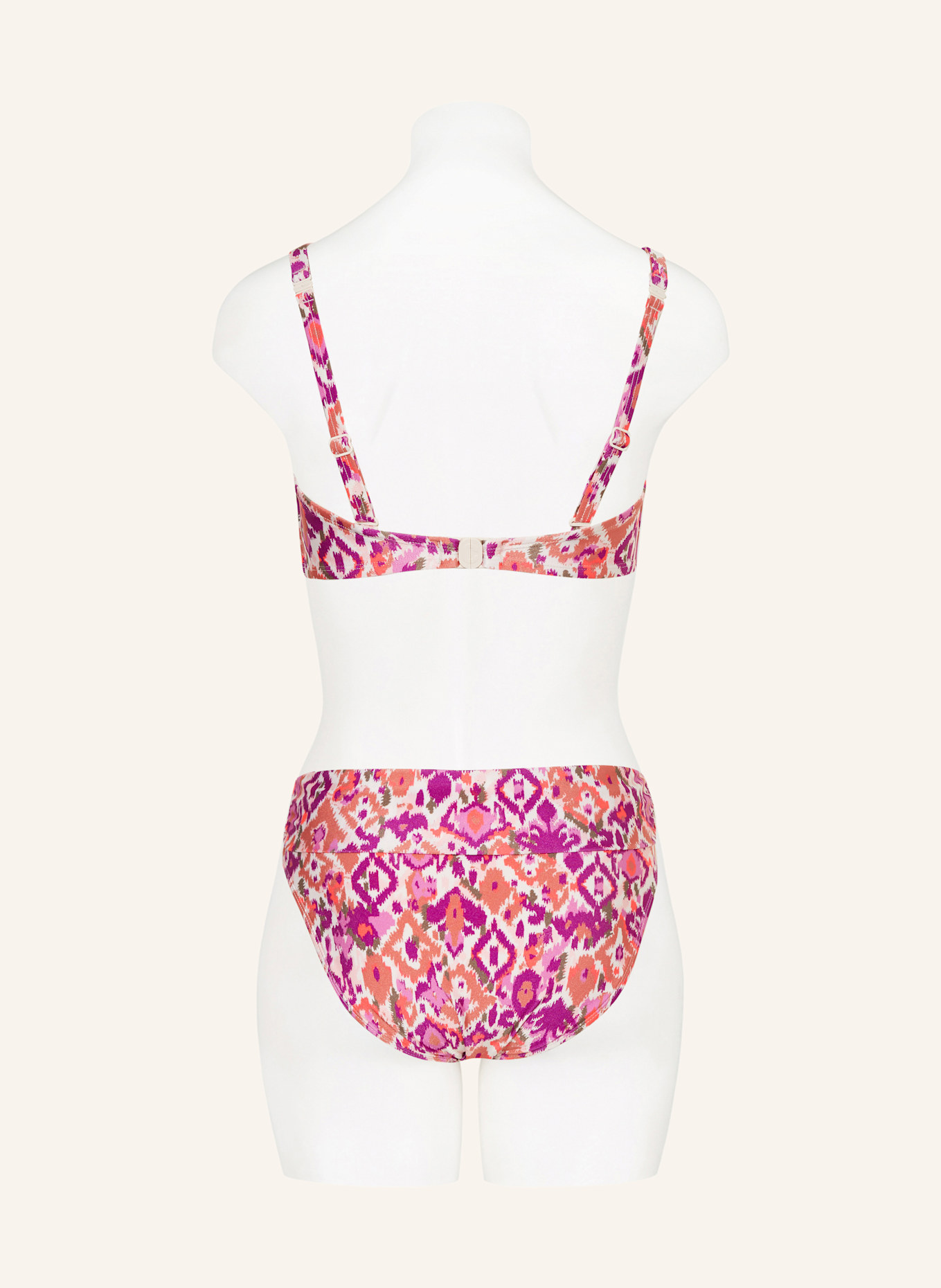 ten Cate Bügel-Bikini-Top: WEISS/ LILA/ OLIV