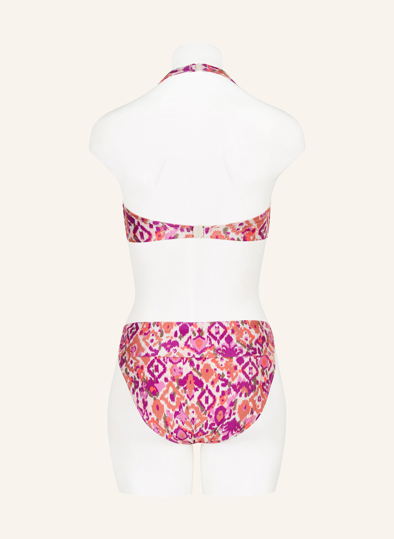 ten Cate Bügel-Bikini-Top: WEISS/ LILA/ OLIV