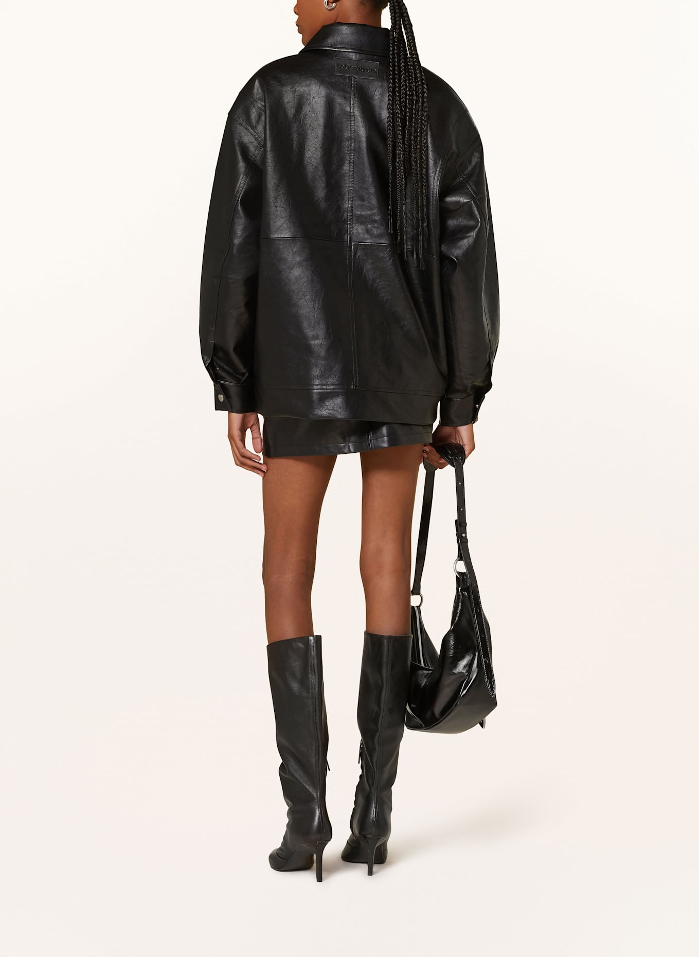 LeGer Studio Jacke DAVINIA in Lederoptik: SCHWARZ