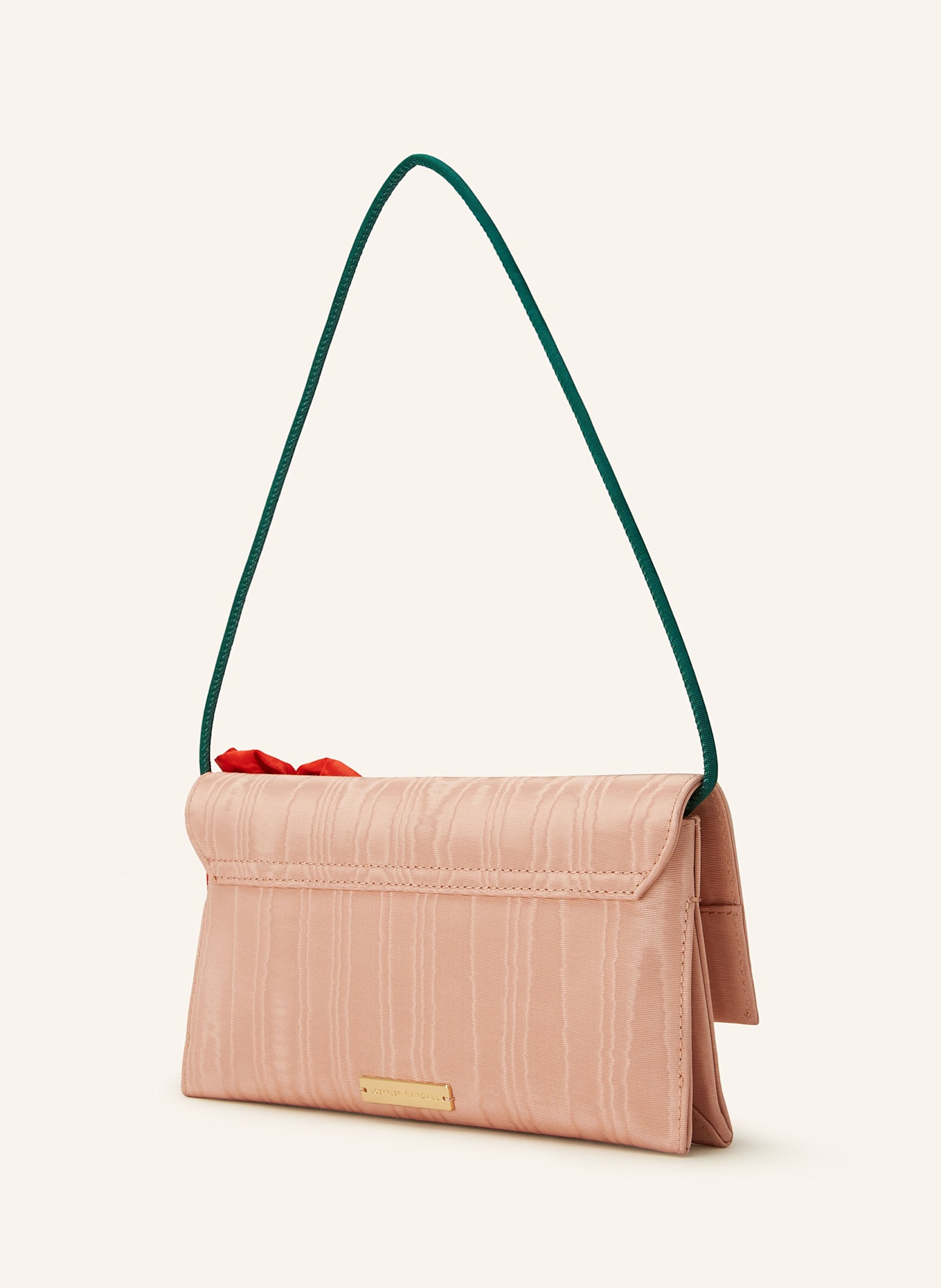 LOEFFLER RANDALL Clutch CHARLEE: NUDE/ RED
