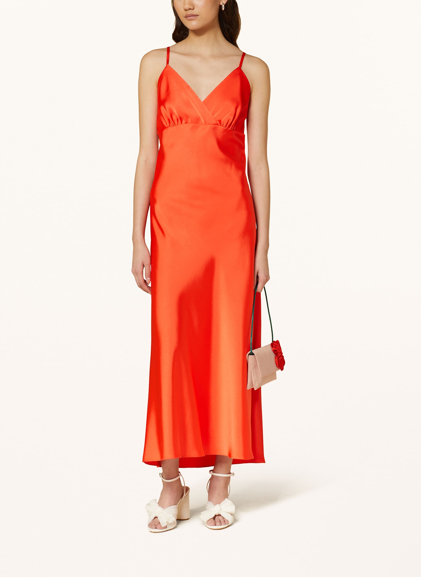 LOEFFLER RANDALL Clutch CHARLEE: NUDE/ RED