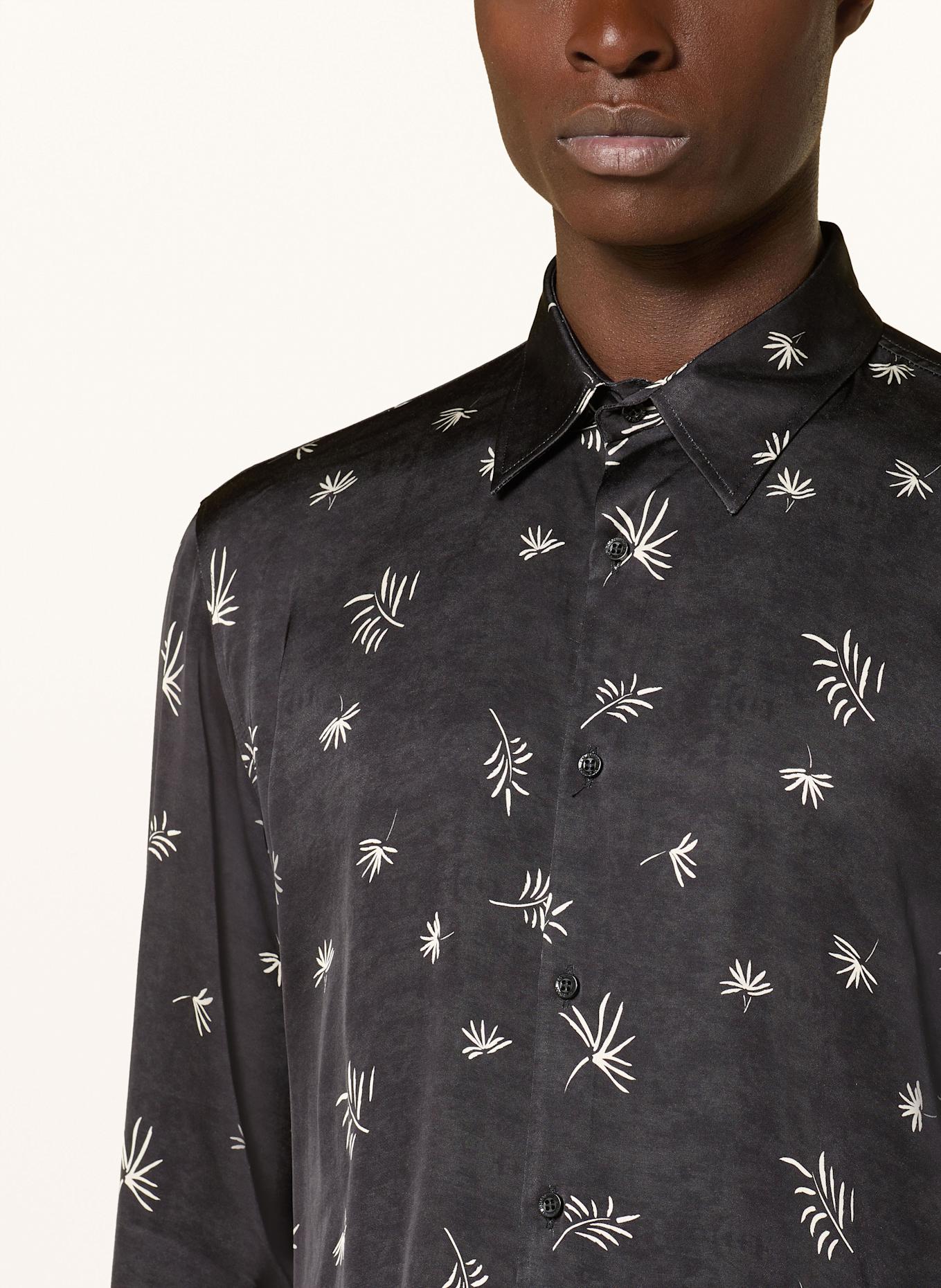 I'M BRIAN Satinhemd Regular Fit: SCHWARZ / WEISS