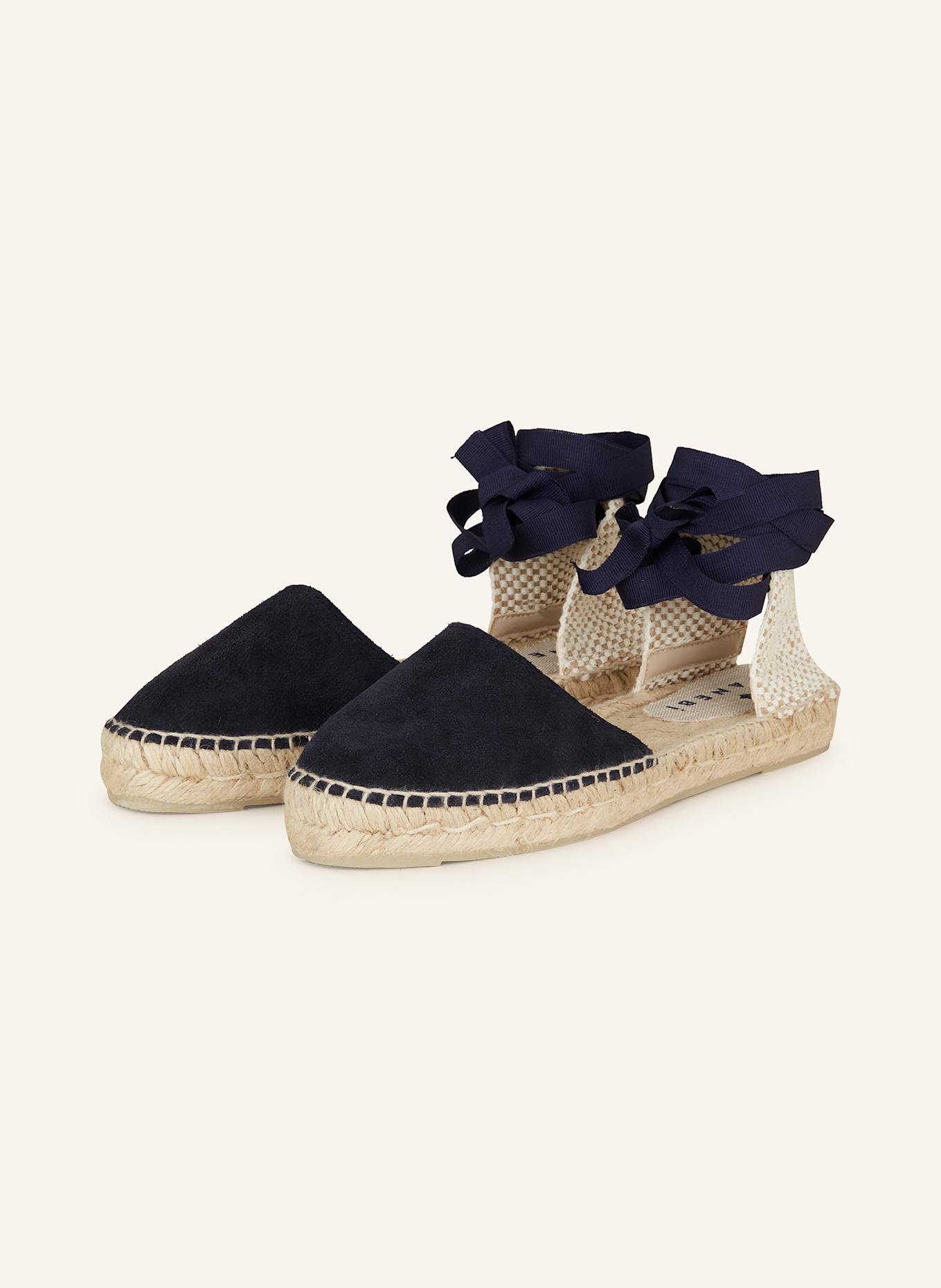 MANEBÍ Espadryle VALENCIANA HAMPTONS: GRANATOWY