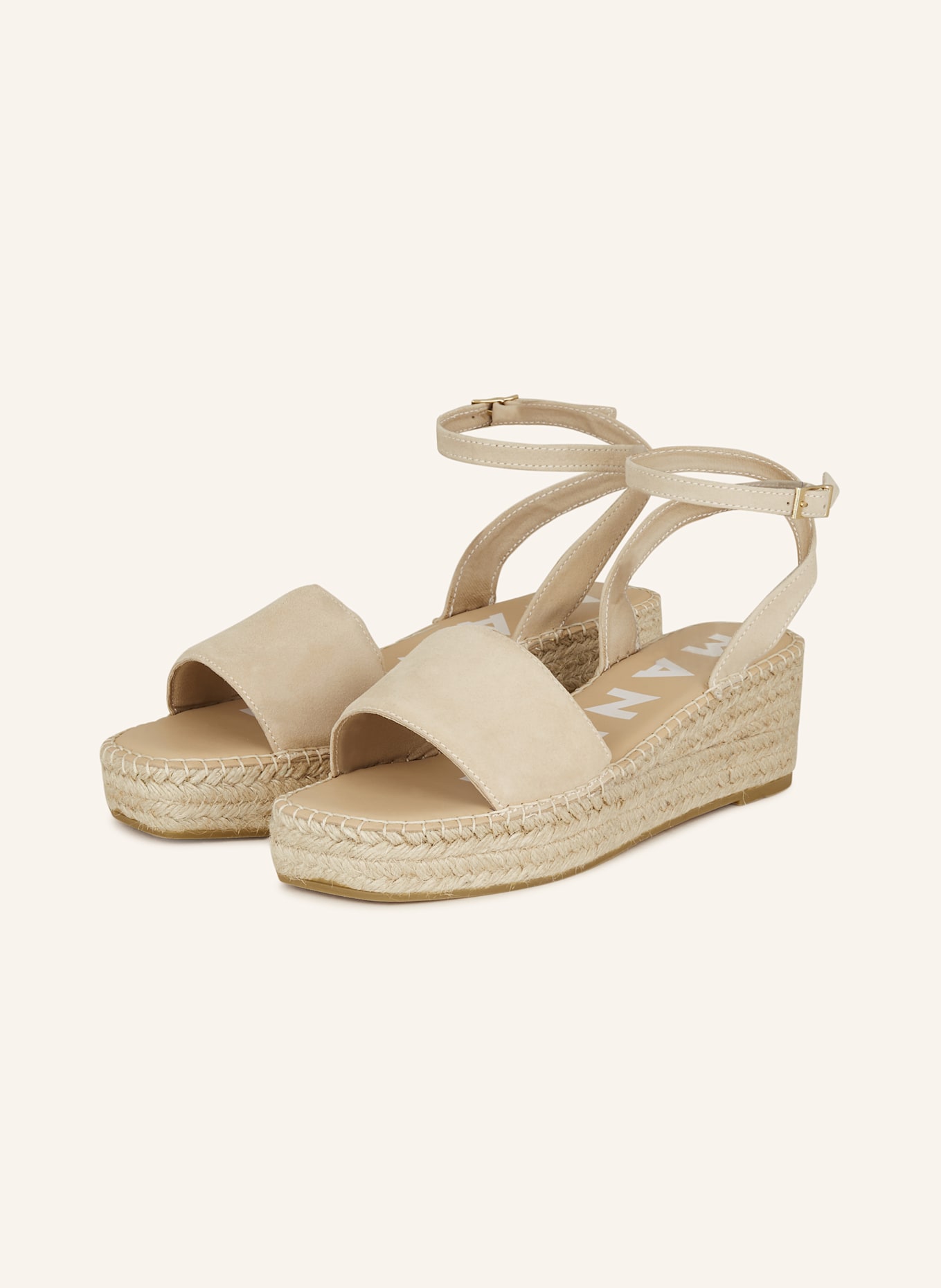 MANEBÍ Wedges HAMPTONS: CREME