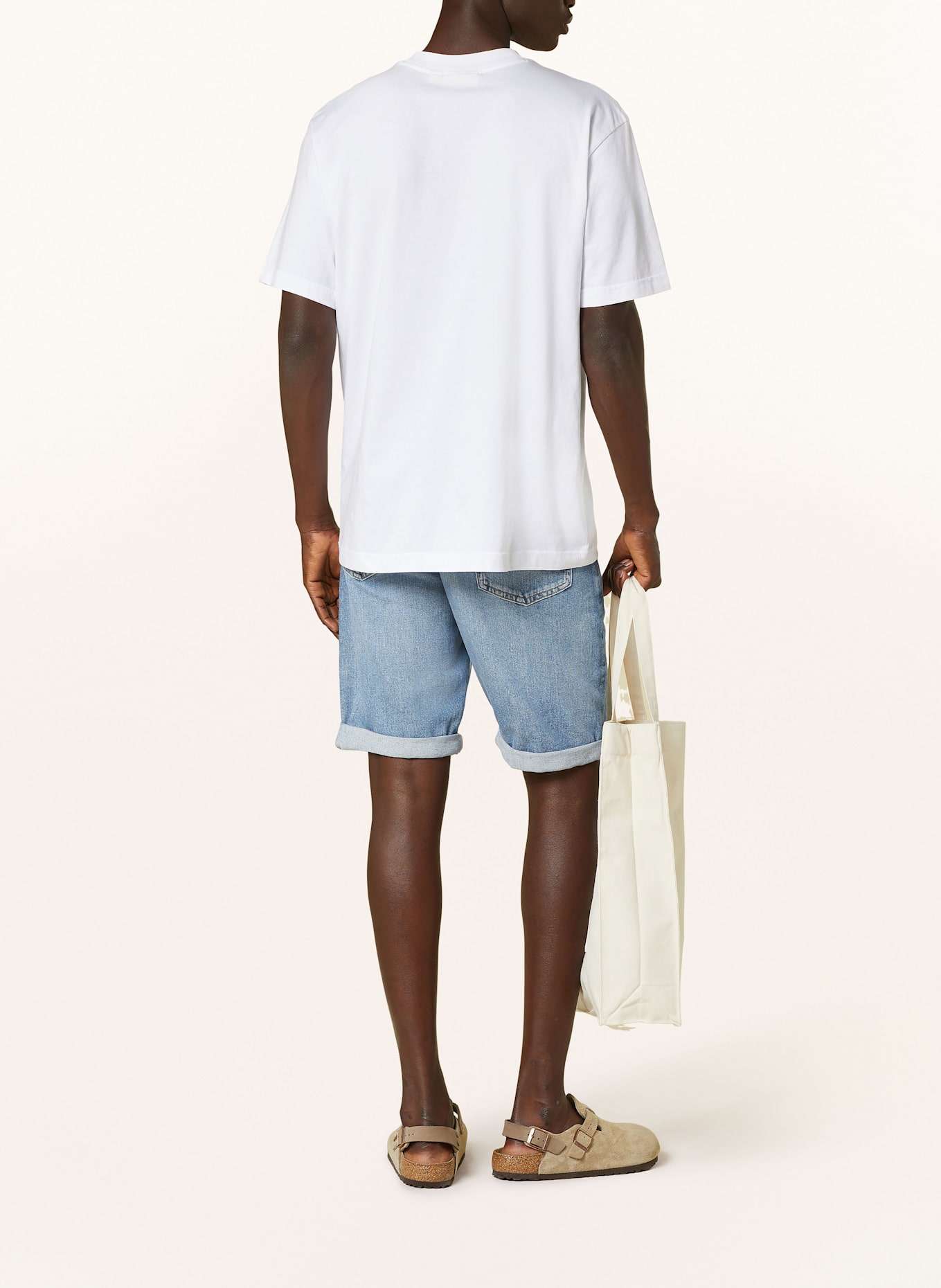 Calvin Klein Jeans Szorty jeansowe slim fit: 1A4 DENIM MEDIUM