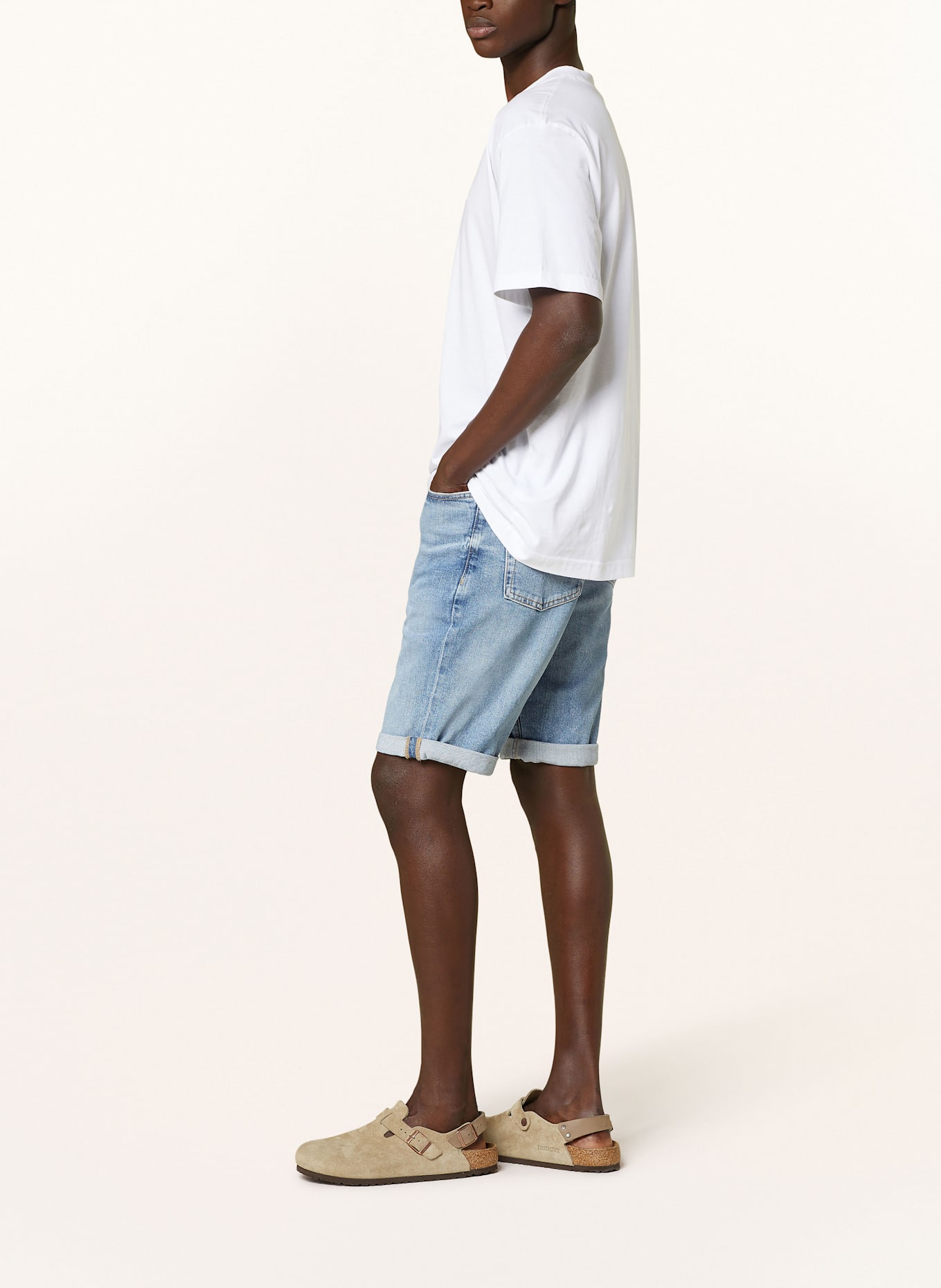 Calvin Klein Jeans Szorty jeansowe slim fit: 1A4 DENIM MEDIUM