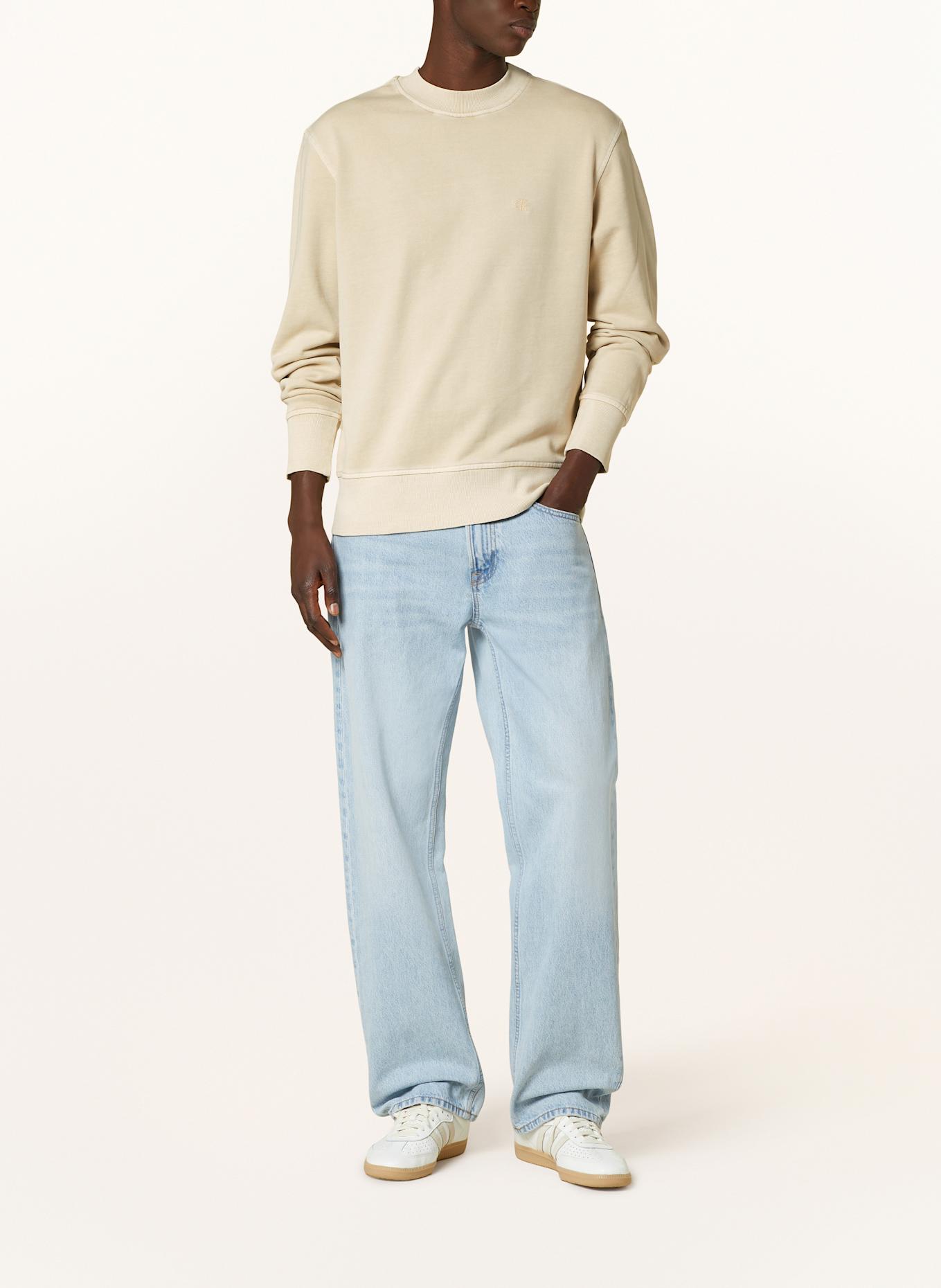 Calvin Klein Jeans Mikina: BÉŽOVÁ